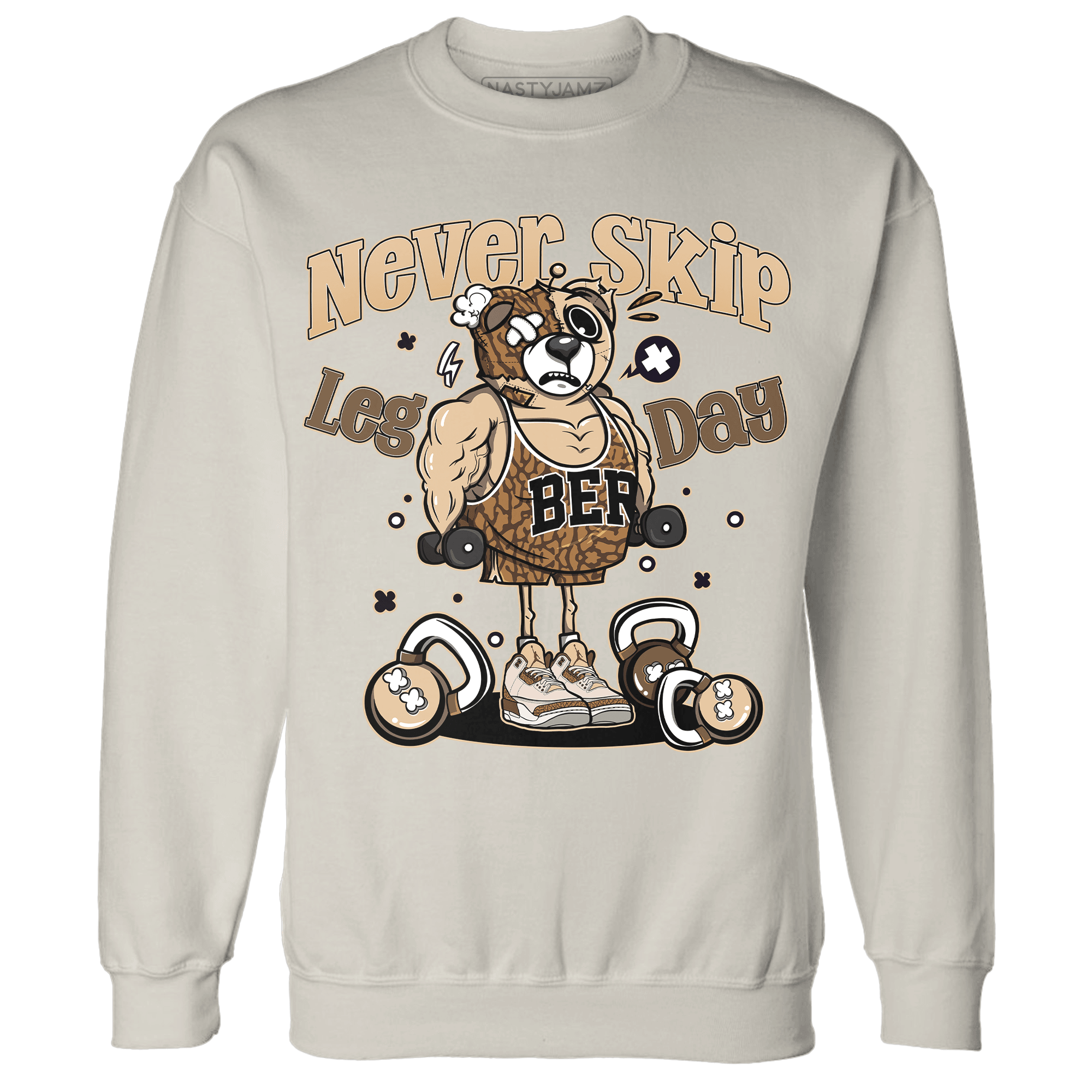 Palomino 3s Sweatshirt Match Leg Day BER - NastyJamz