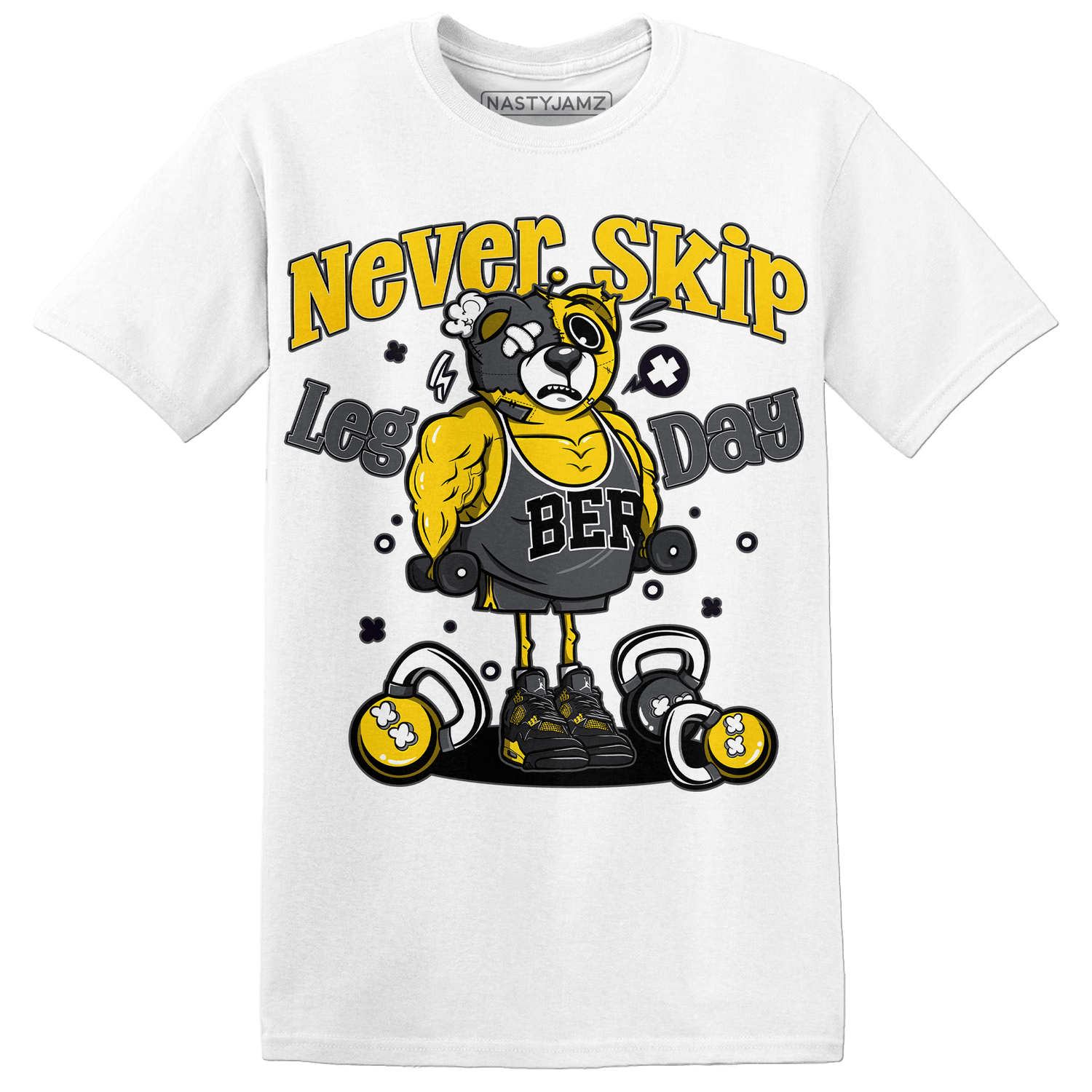 Thunder 4s T Shirt Match Leg Day BER - NastyJamz