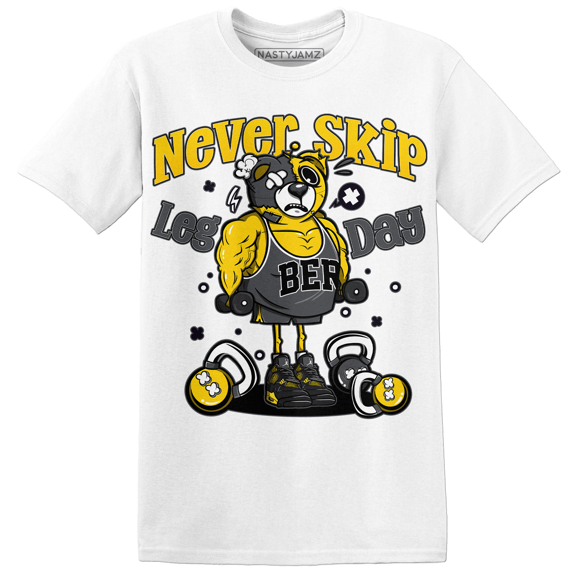 Thunder 4s T Shirt Match Leg Day BER - NastyJamz