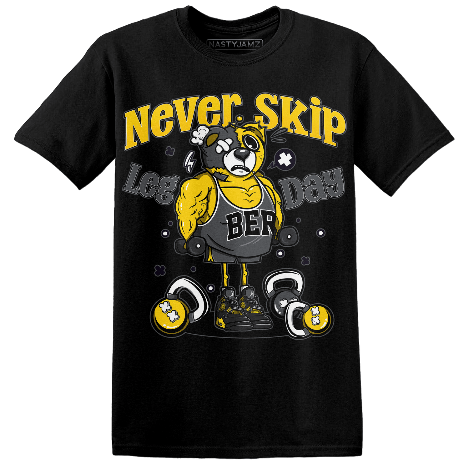 Thunder 4s T Shirt Match Leg Day BER - NastyJamz