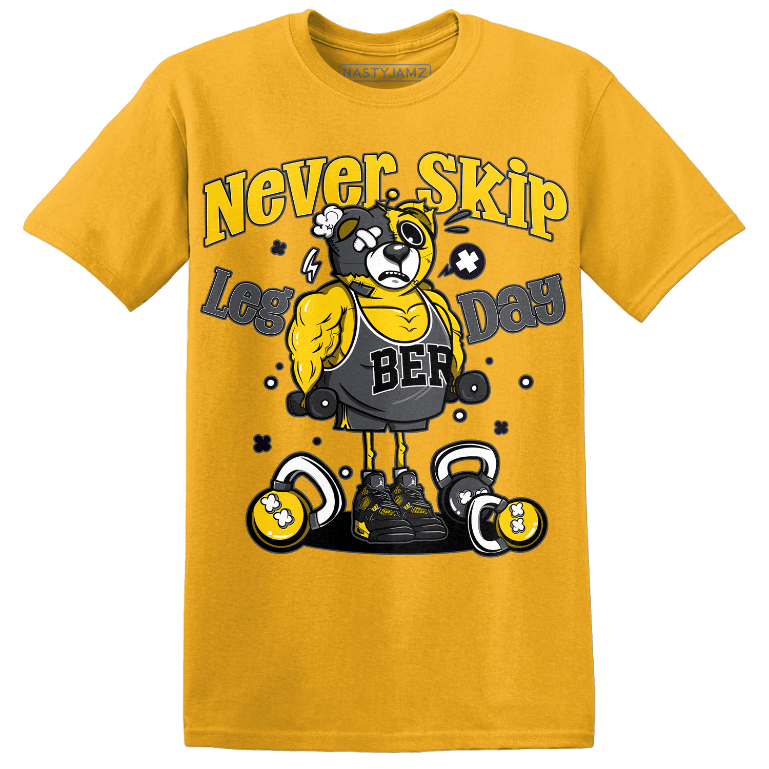 Thunder 4s T Shirt Match Leg Day BER - NastyJamz