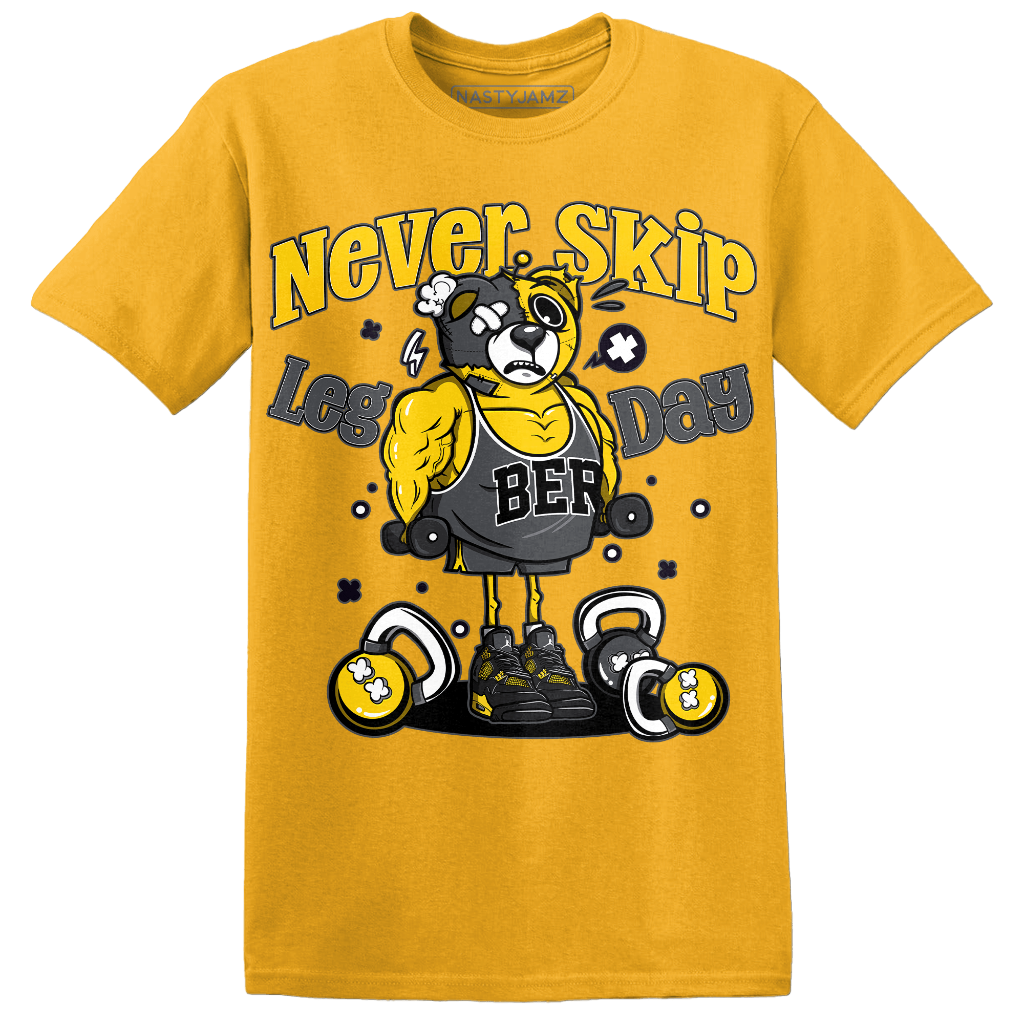 Thunder 4s T Shirt Match Leg Day BER - NastyJamz