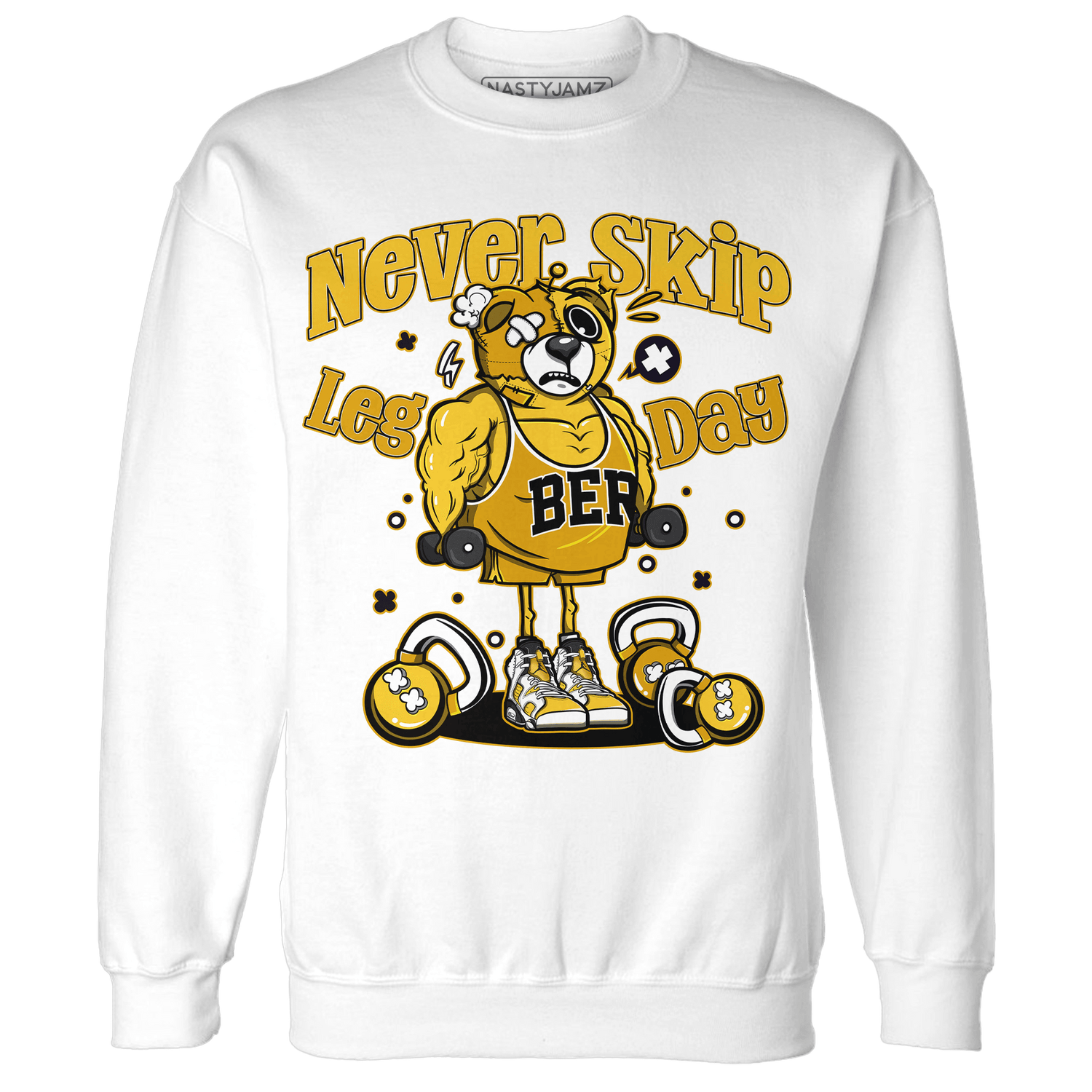 Yellow Ochre 6s Sweatshirt Match Leg Day BER - NastyJamz