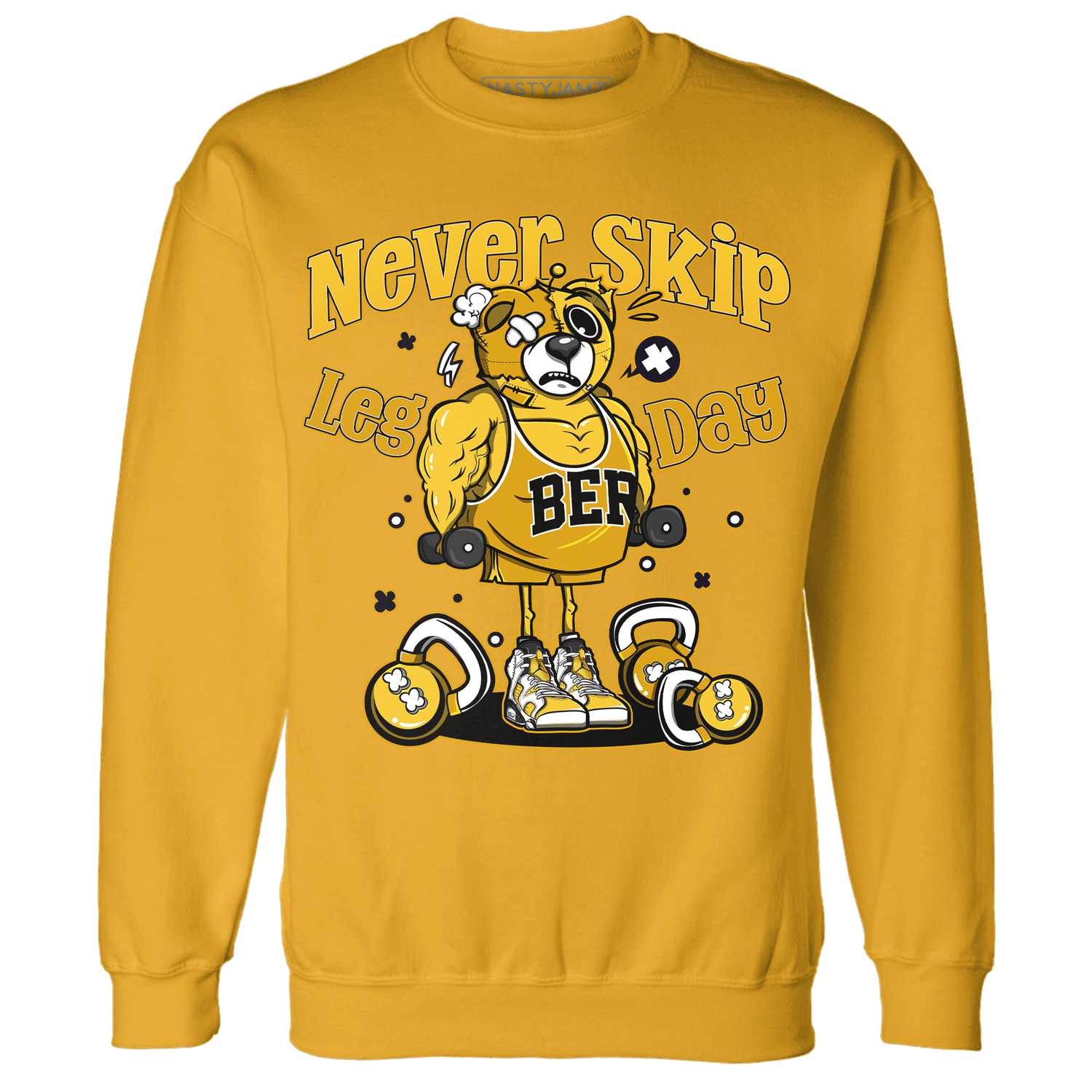 Yellow Ochre 6s Sweatshirt Match Leg Day BER - NastyJamz