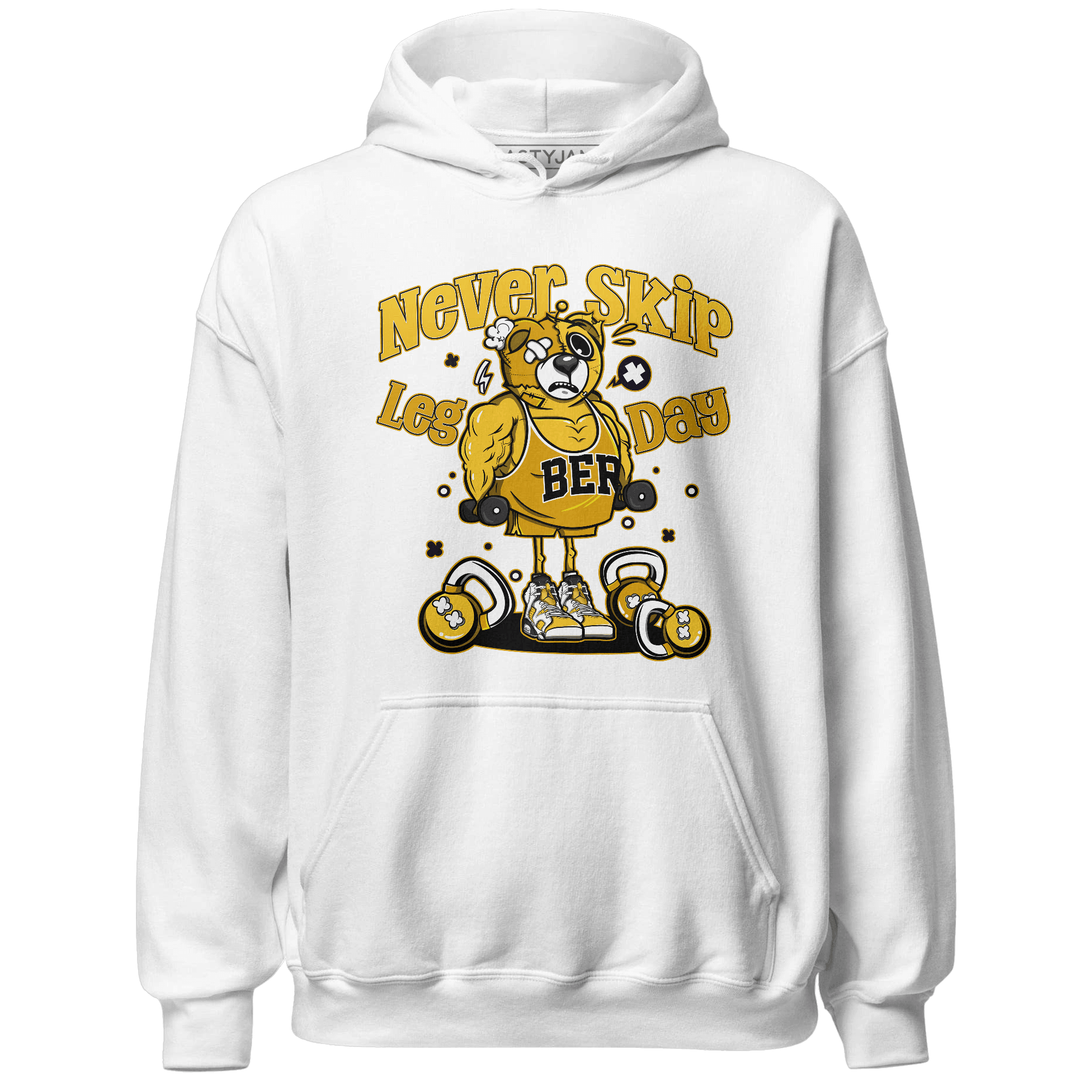 Yellow Ochre 6s Hoodie Match Leg Day BER - NastyJamz