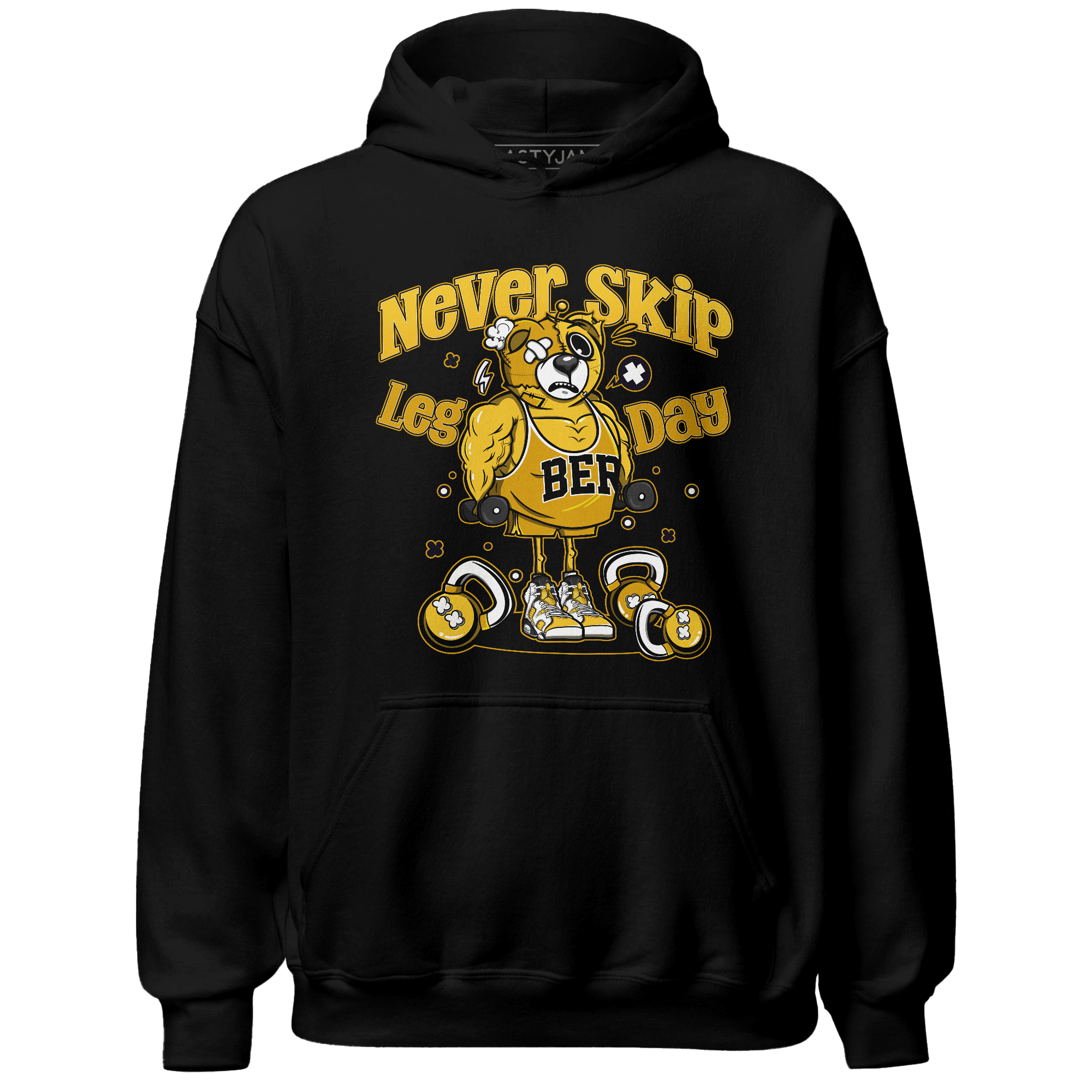 Yellow Ochre 6s Hoodie Match Leg Day BER - NastyJamz