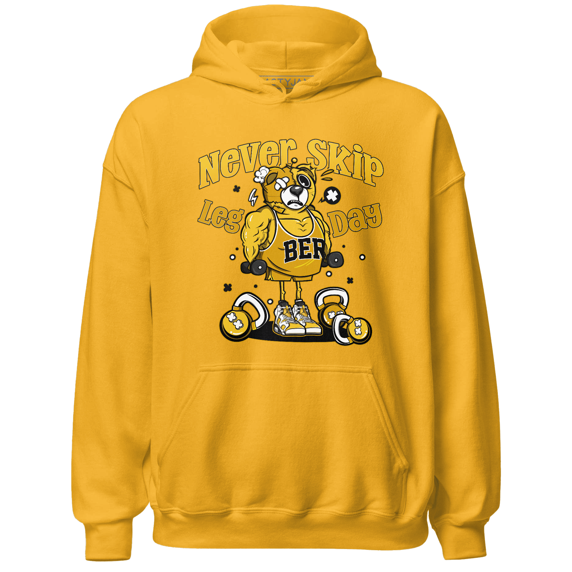 Yellow Ochre 6s Hoodie Match Leg Day BER - NastyJamz