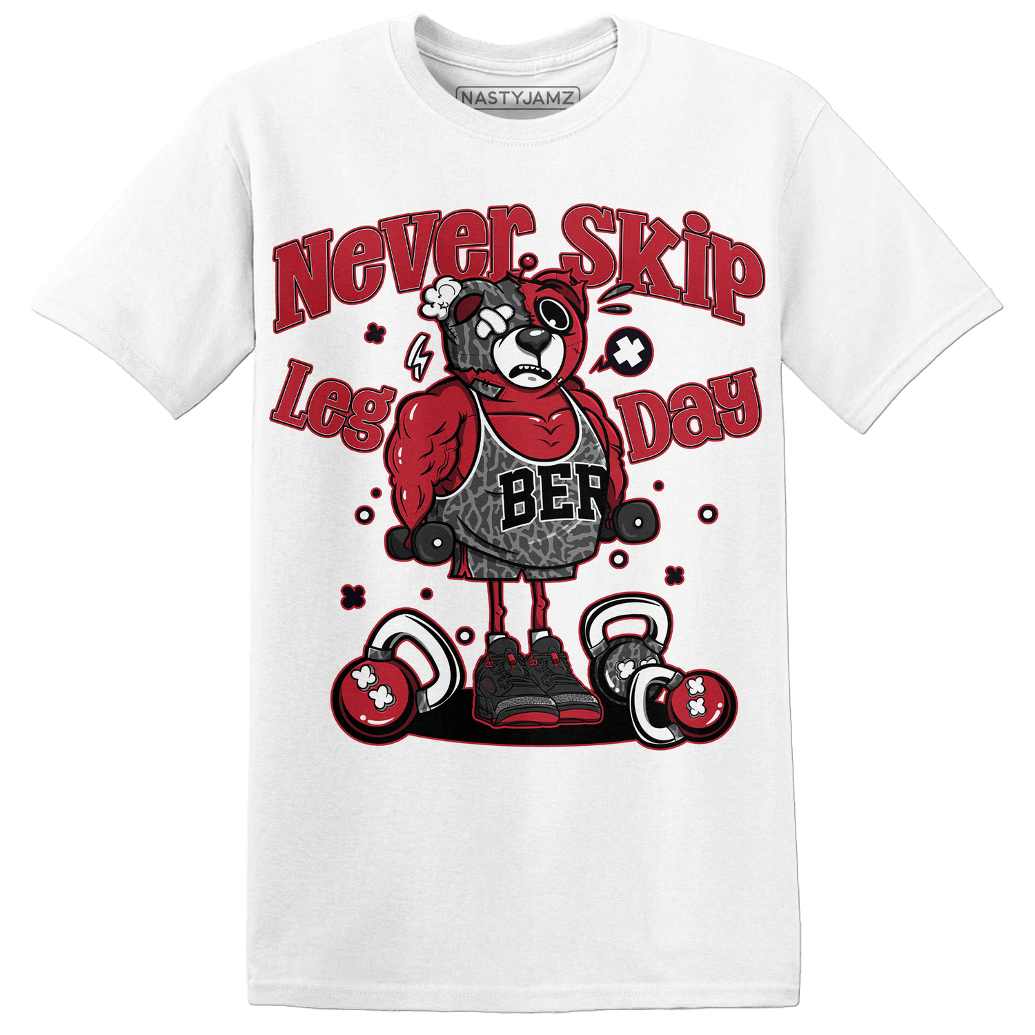 Spizike Low Bred T Shirt Match Leg Day BER - NastyJamz