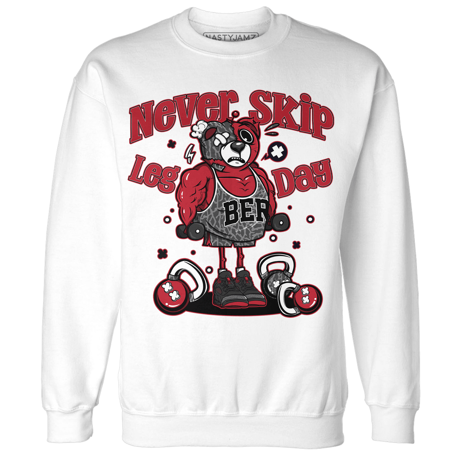 Spizike Low Bred Sweatshirt Match Leg Day BER - NastyJamz