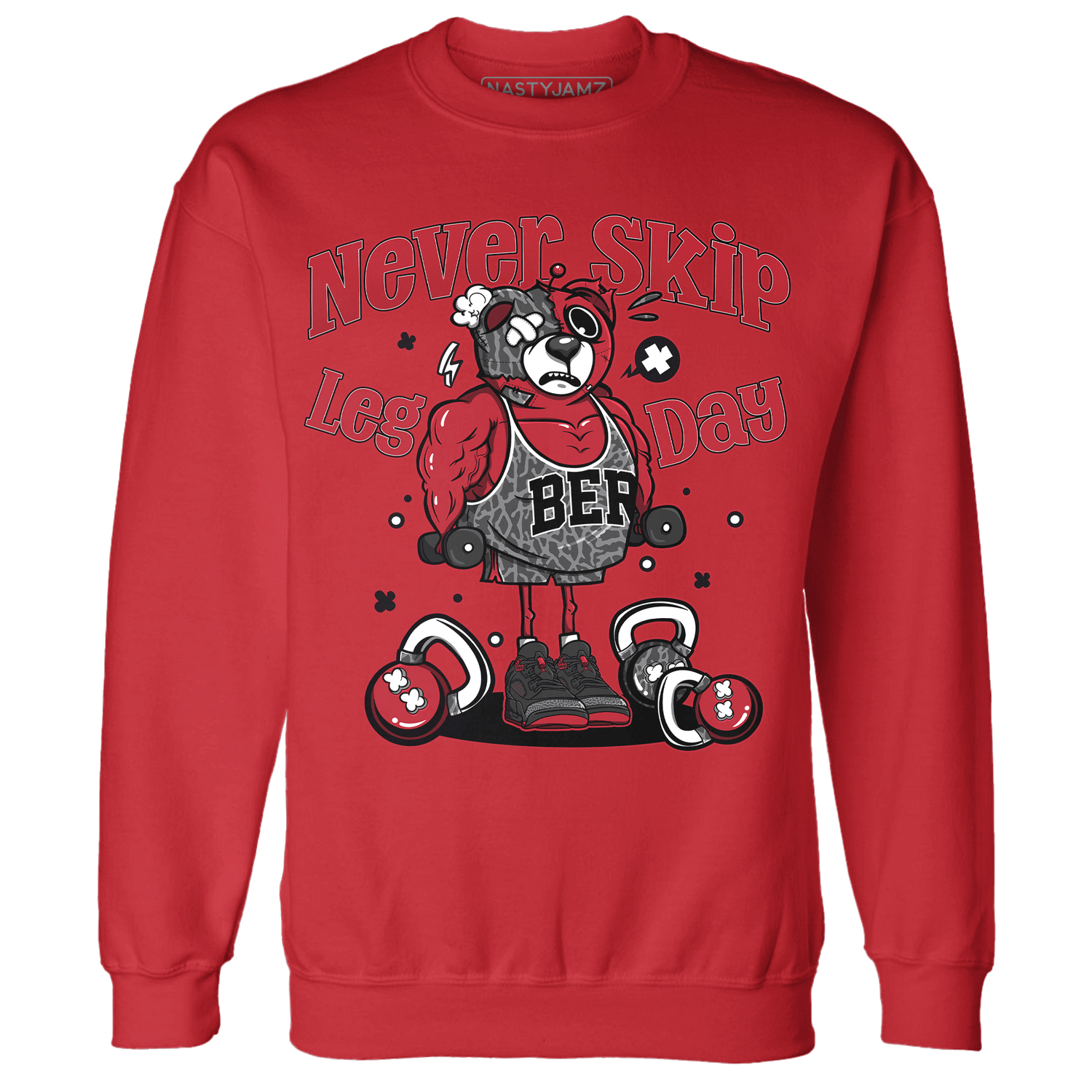 Spizike Low Bred Sweatshirt Match Leg Day BER - NastyJamz