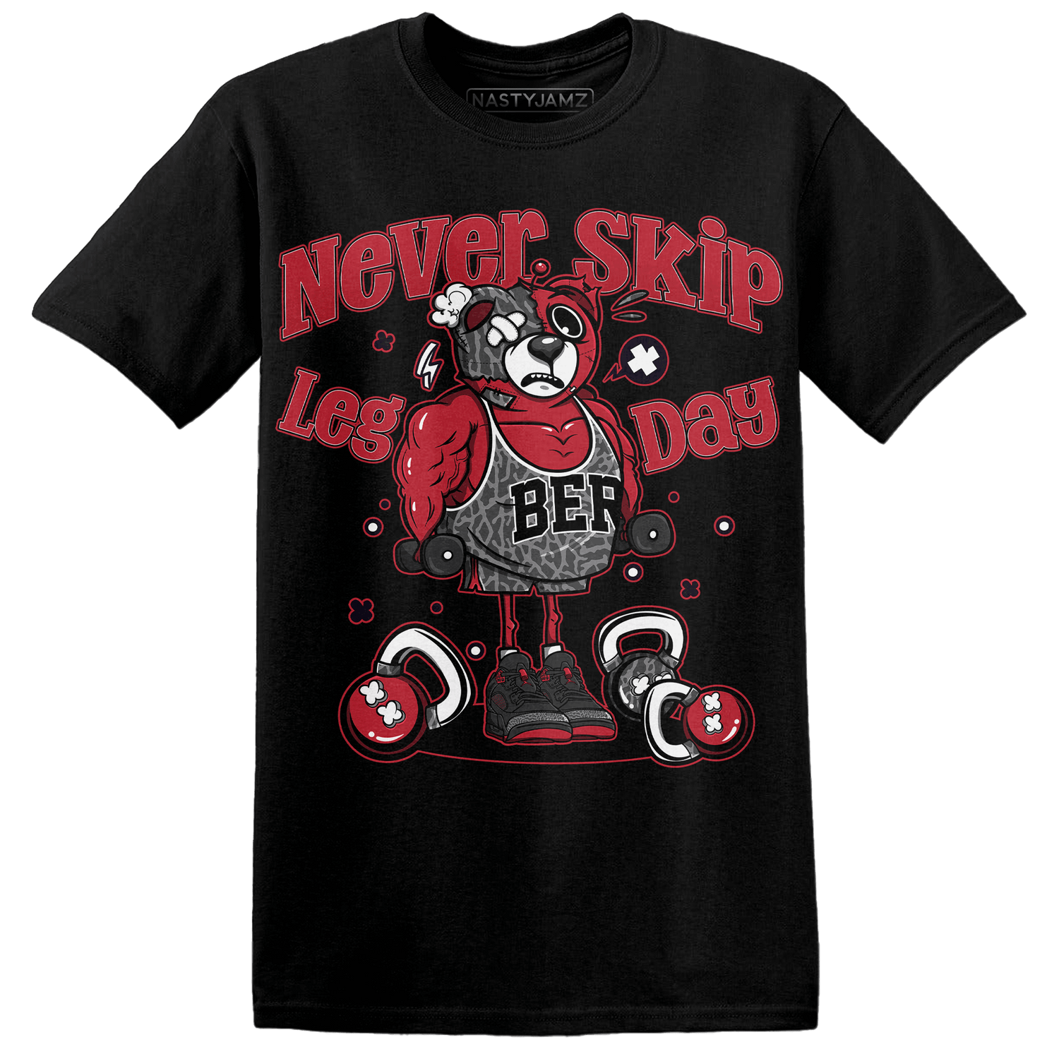 Spizike Low Bred T Shirt Match Leg Day BER - NastyJamz