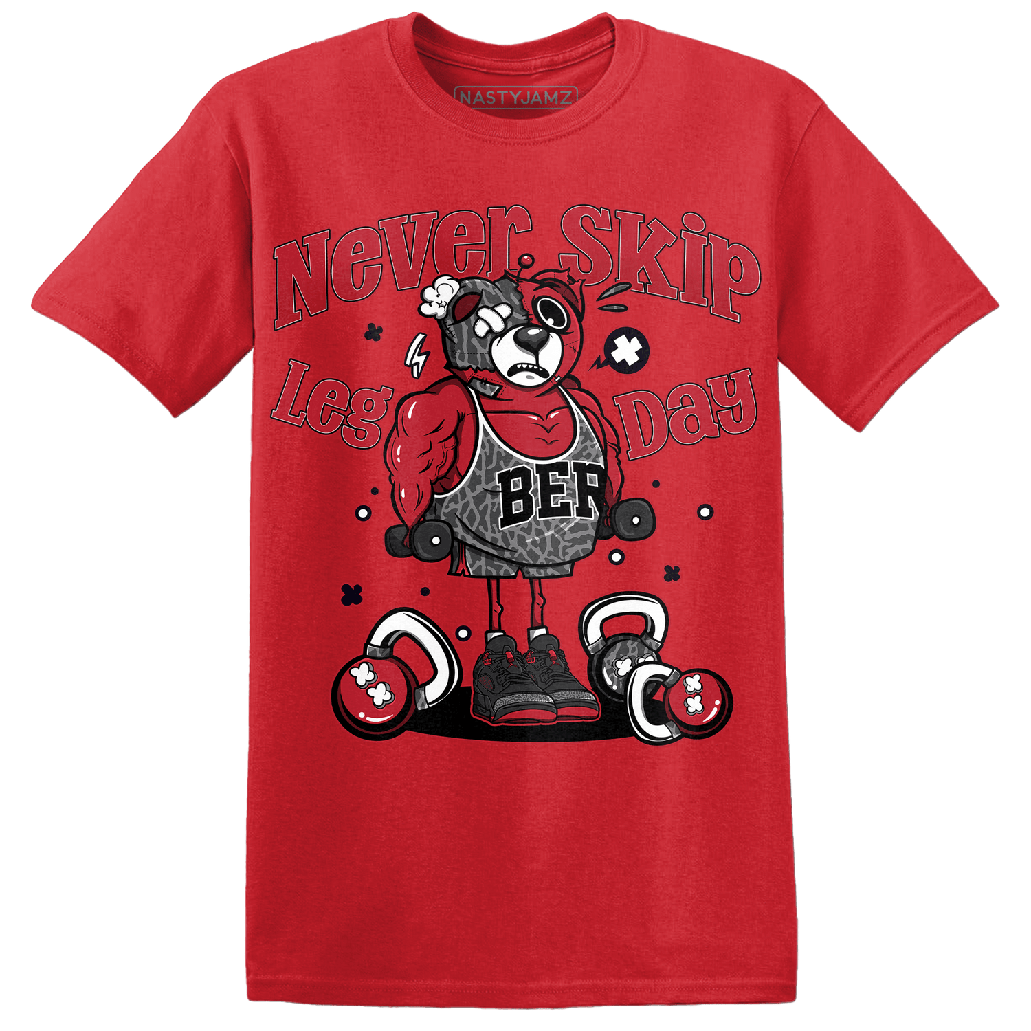 Spizike Low Bred T Shirt Match Leg Day BER - NastyJamz