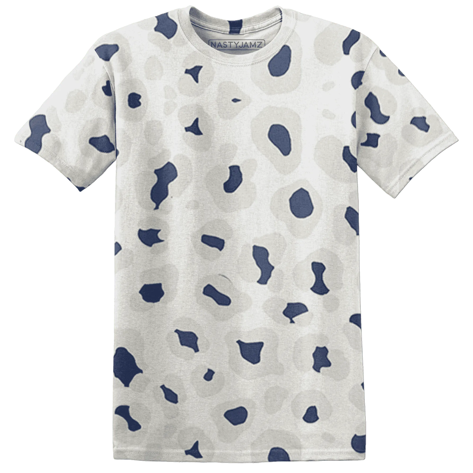 Low-Diffused-Blue-11s-T-Shirt-Match-Leopard-Pattern-3D