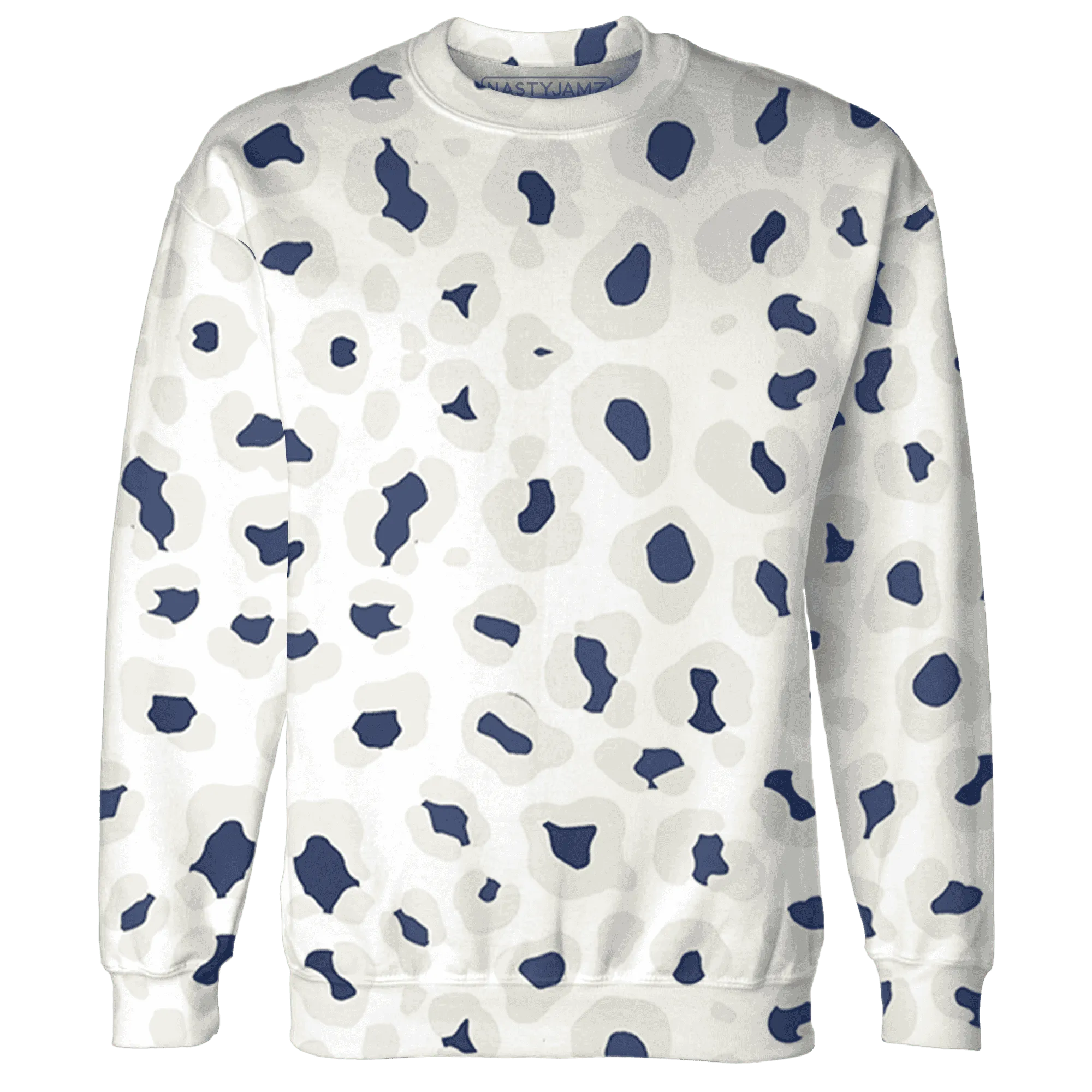 Low-Diffused-Blue-11s-Sweatshirt-Match-Leopard-Pattern-3D