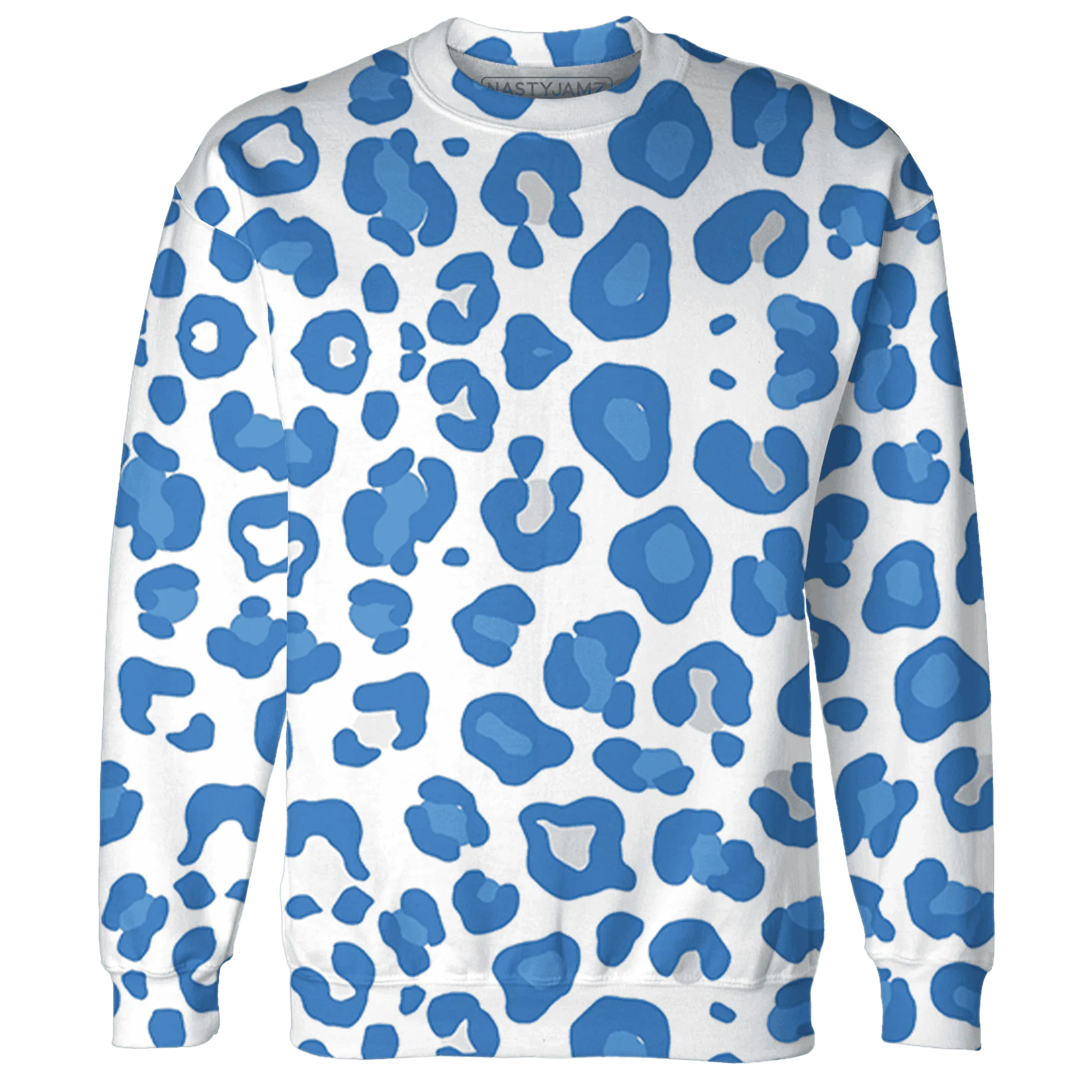 Carolina-Blue-Univercitii-17s-Sweatshirt-Match-Leopard-Pattern-3D