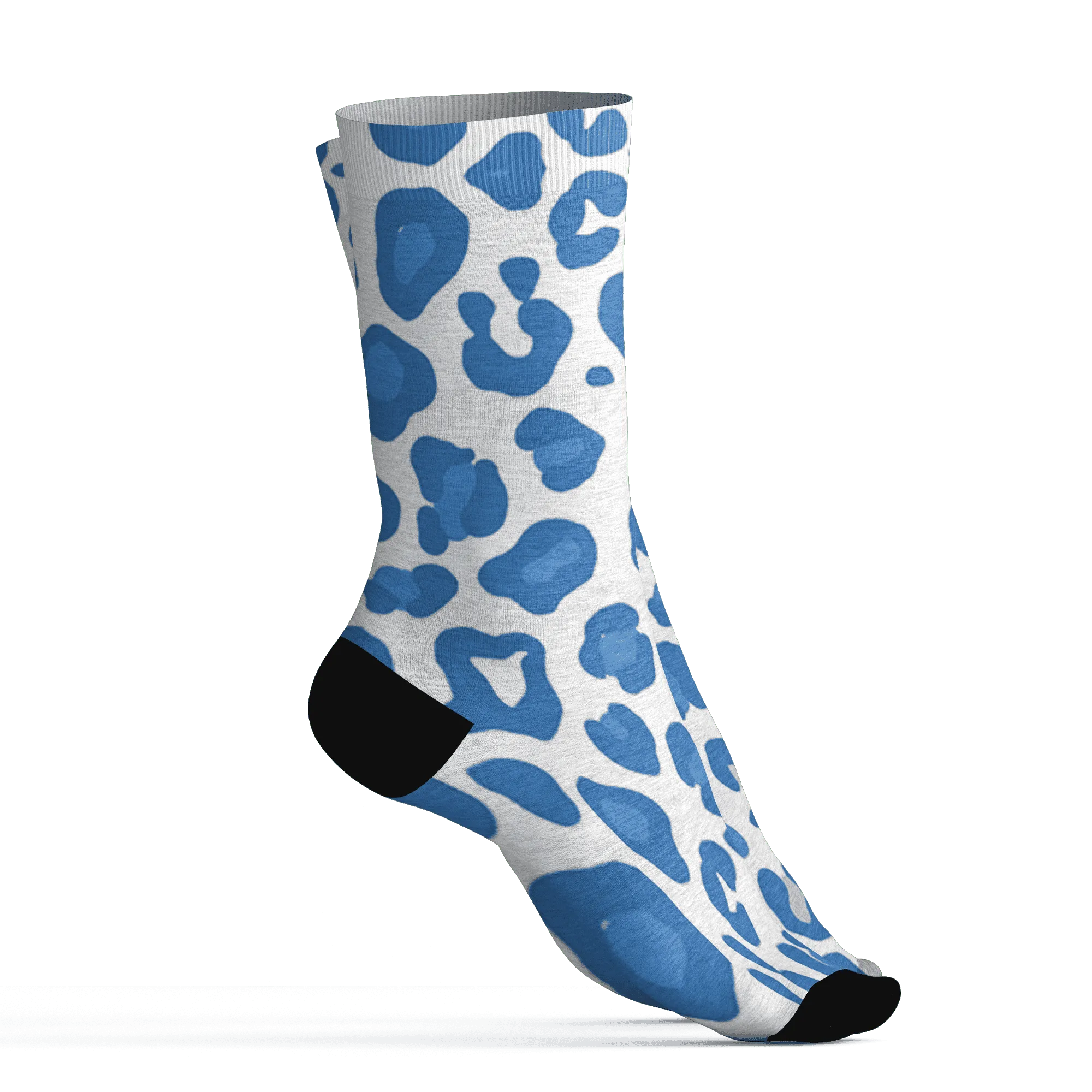 Carolina-Blue-Univercitii-17s-Socks-Match-Leopard-Pattern-3D