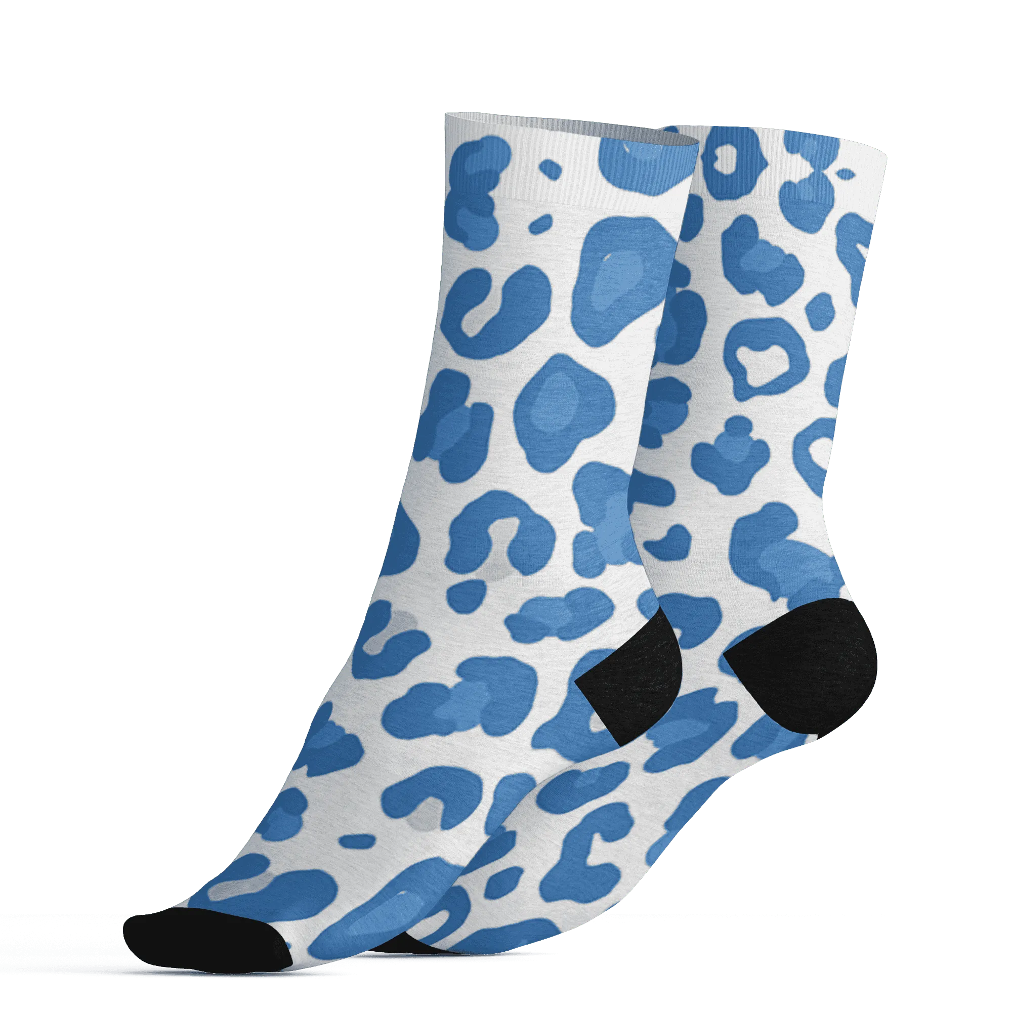 Carolina-Blue-Univercitii-17s-Socks-Match-Leopard-Pattern-3D