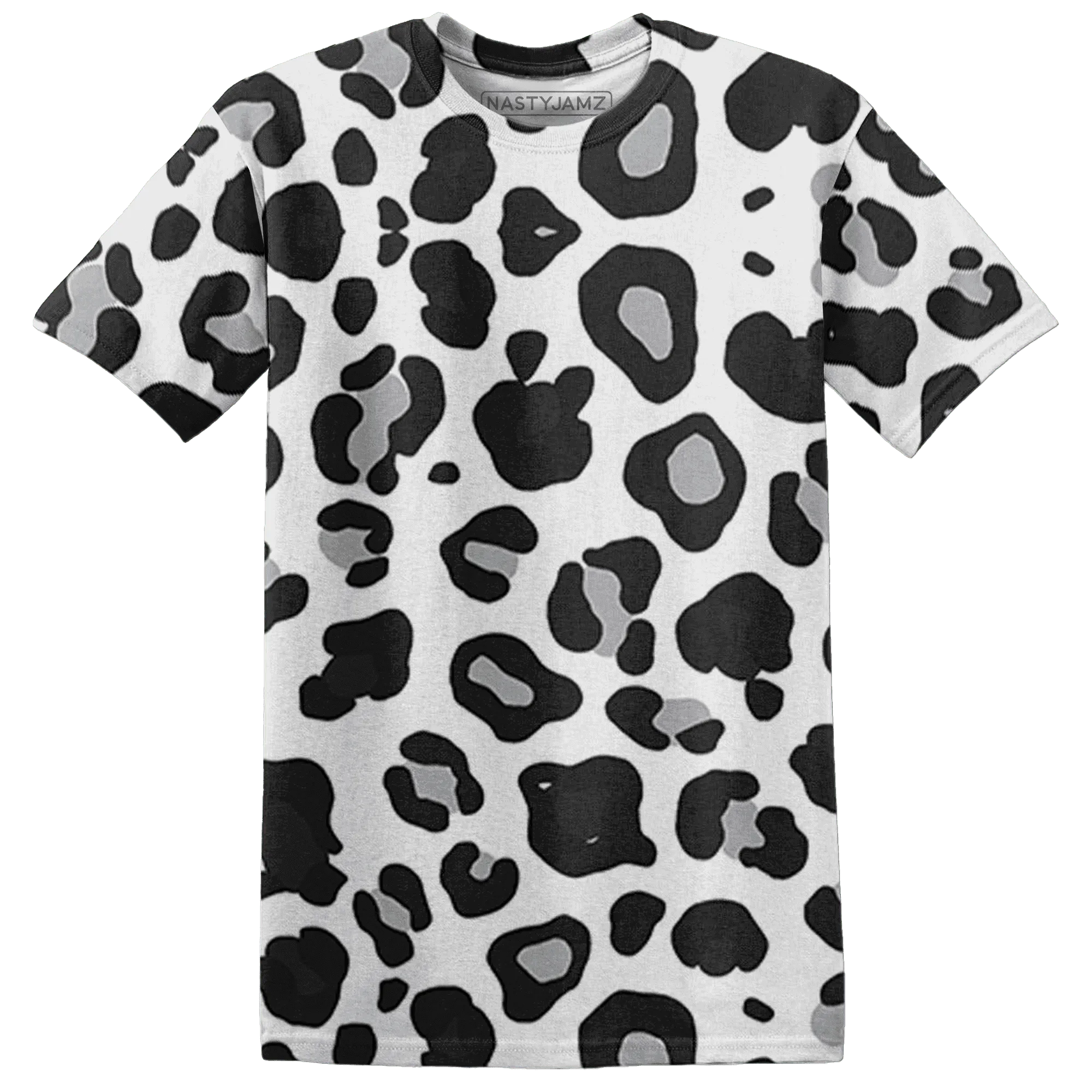 Wolf-Grey-1s-T-Shirt-Match-Leopard-Pattern-3D