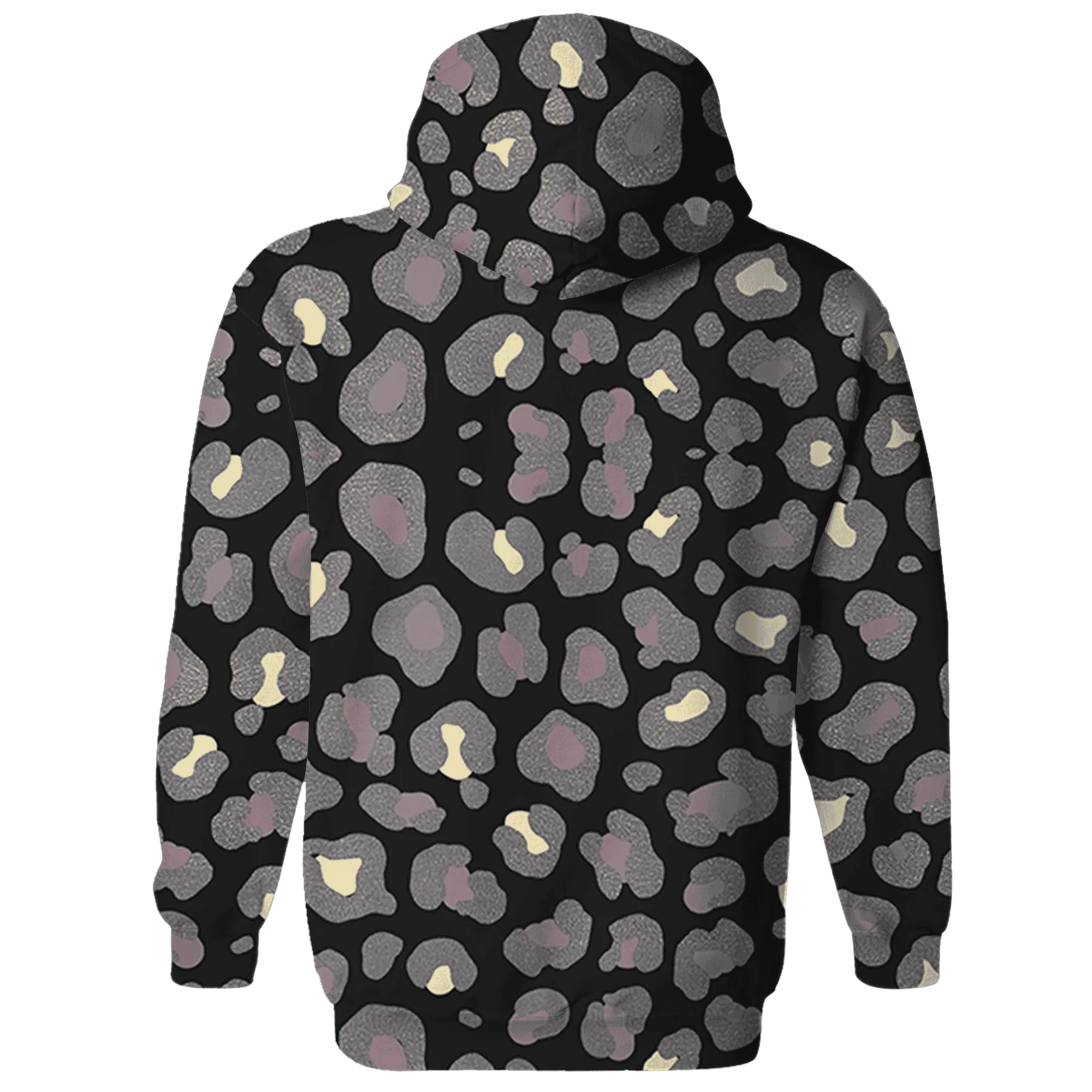 Black-Violet-Ore-3s-Hoodie-Match-Leopard-Pattern-3D