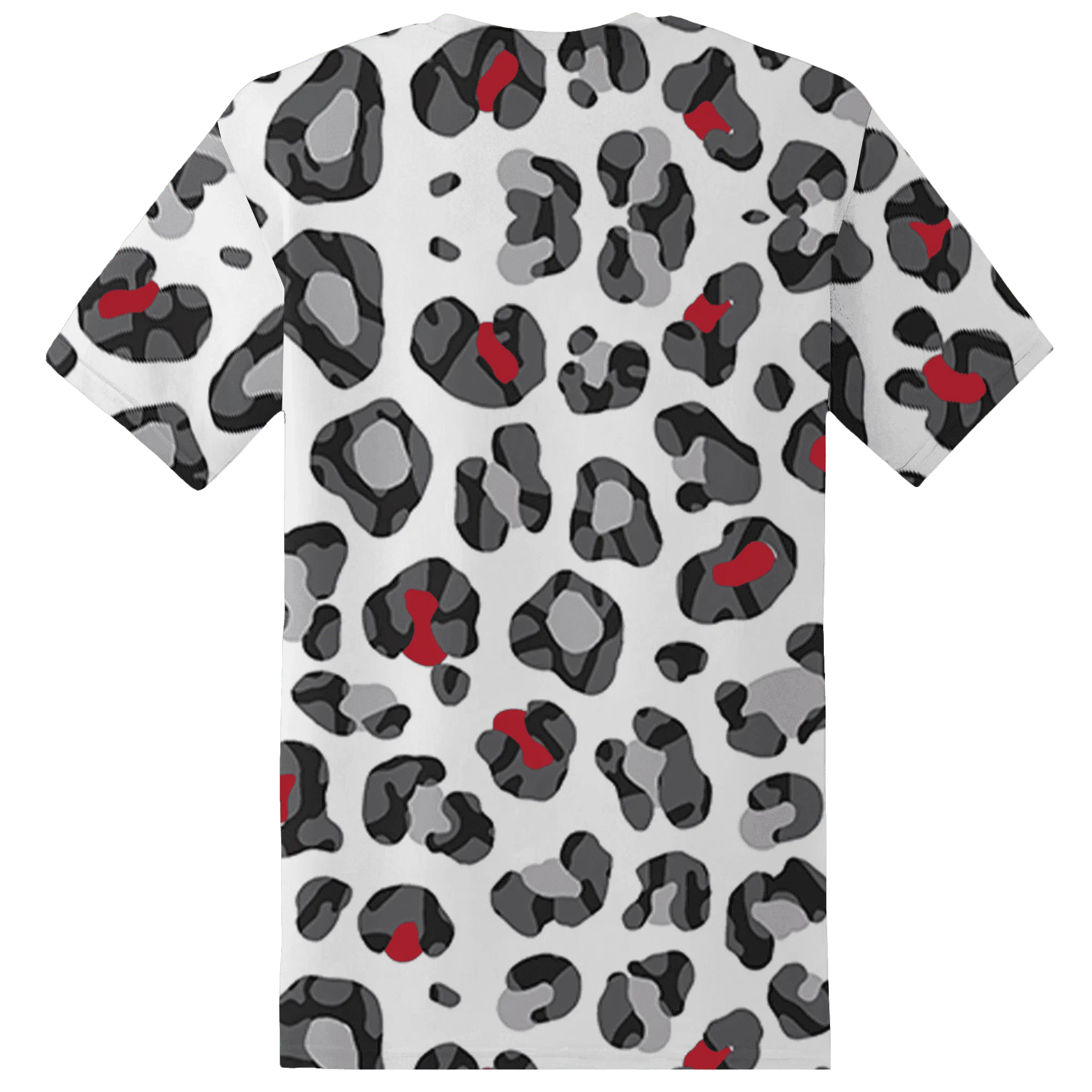 Cement-Grey-3s-T-Shirt-Match-Leopard-Pattern-3D