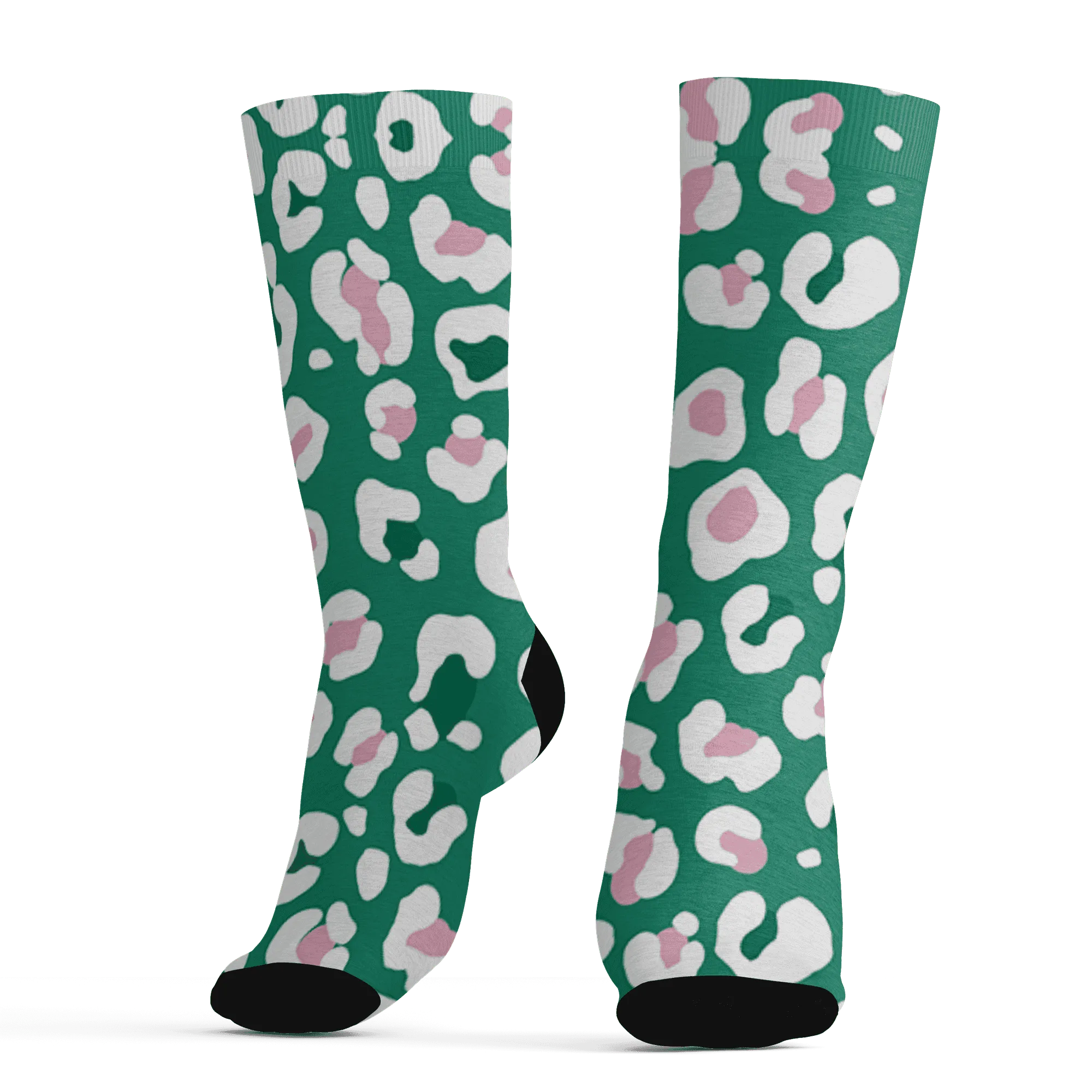 Dunk-Pink-Malachite-Medium-Soft-Low-Sail-Socks-Match-Leopard-Pattern-3D