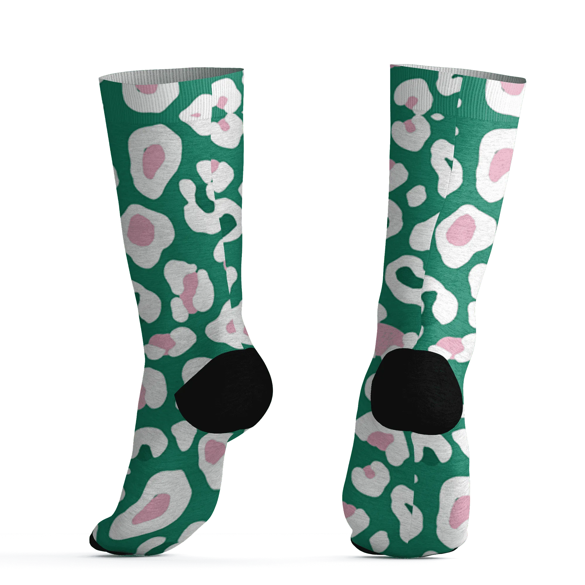 Dunk-Pink-Malachite-Medium-Soft-Low-Sail-Socks-Match-Leopard-Pattern-3D
