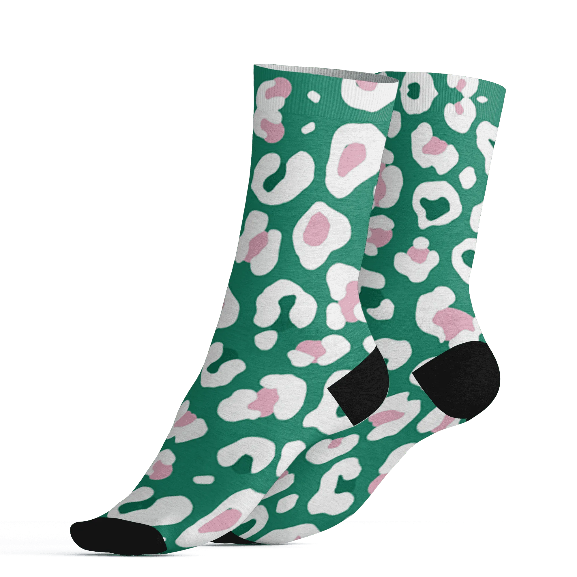 Dunk-Pink-Malachite-Medium-Soft-Low-Sail-Socks-Match-Leopard-Pattern-3D