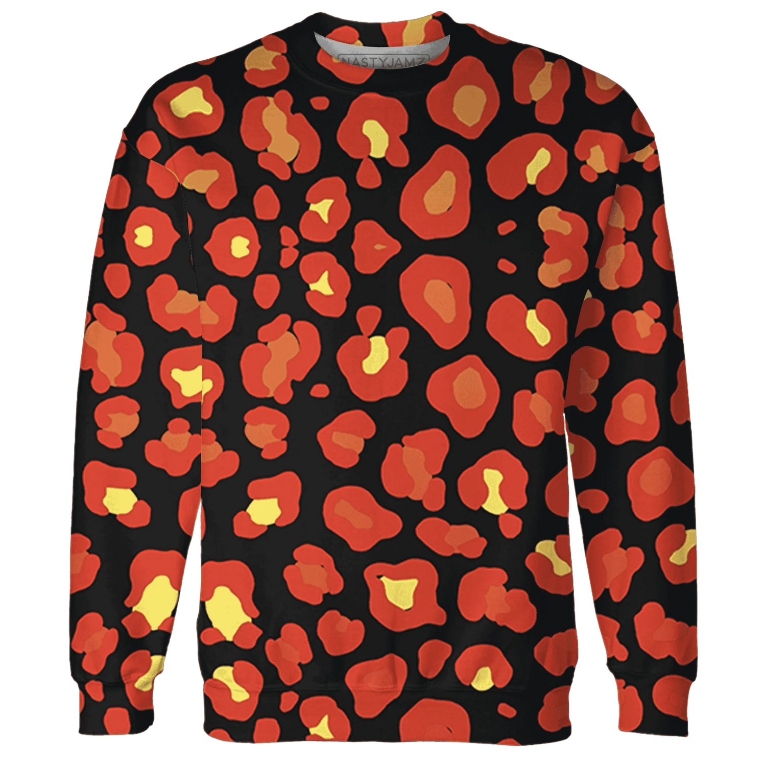 VaporMax-Crimson-Total-Orange-Plus-Sweatshirt-Match-Leopard-Pattern-3D