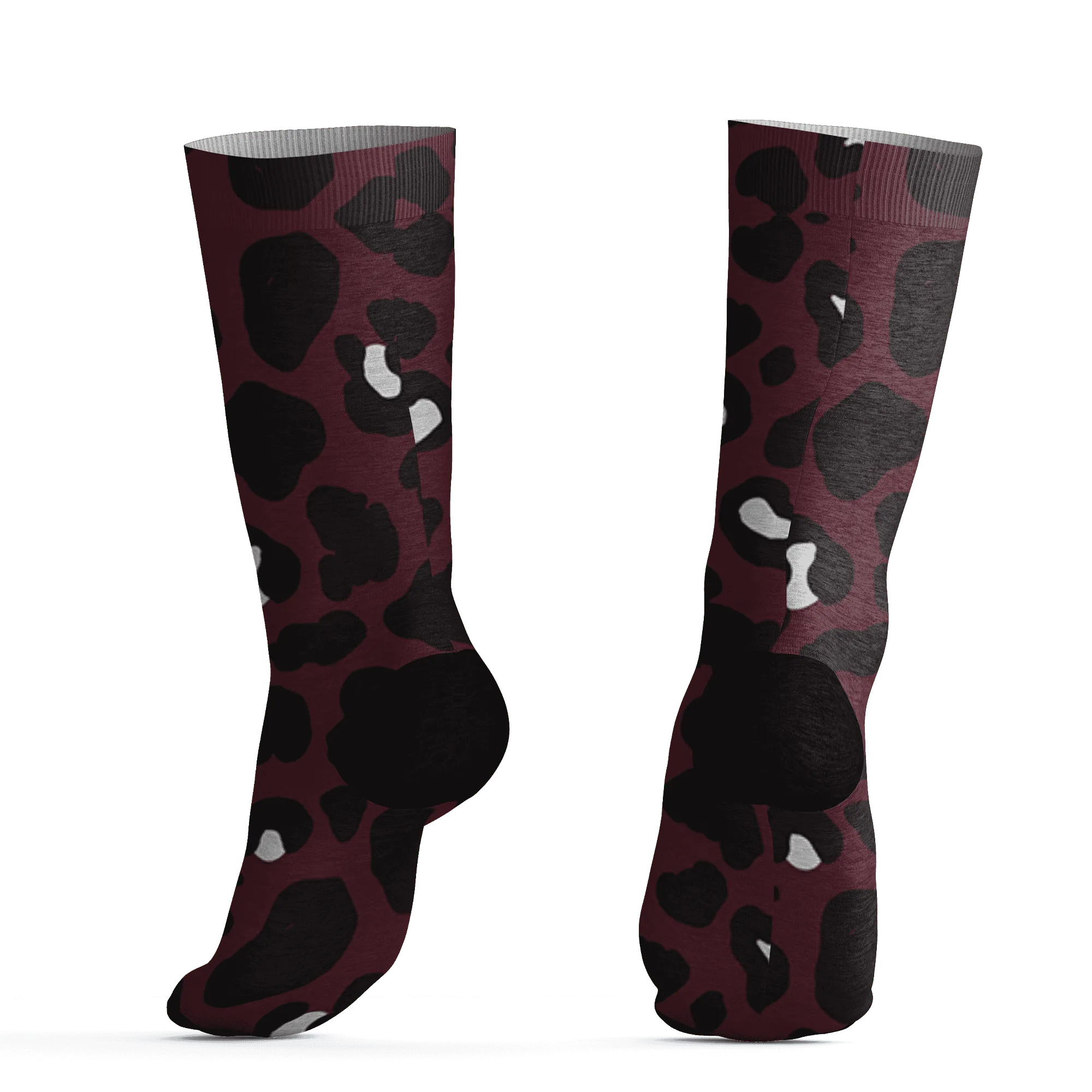 VaporMax-Night-Maron-Burgundy-Socks-Match-Leopard-Pattern-3D
