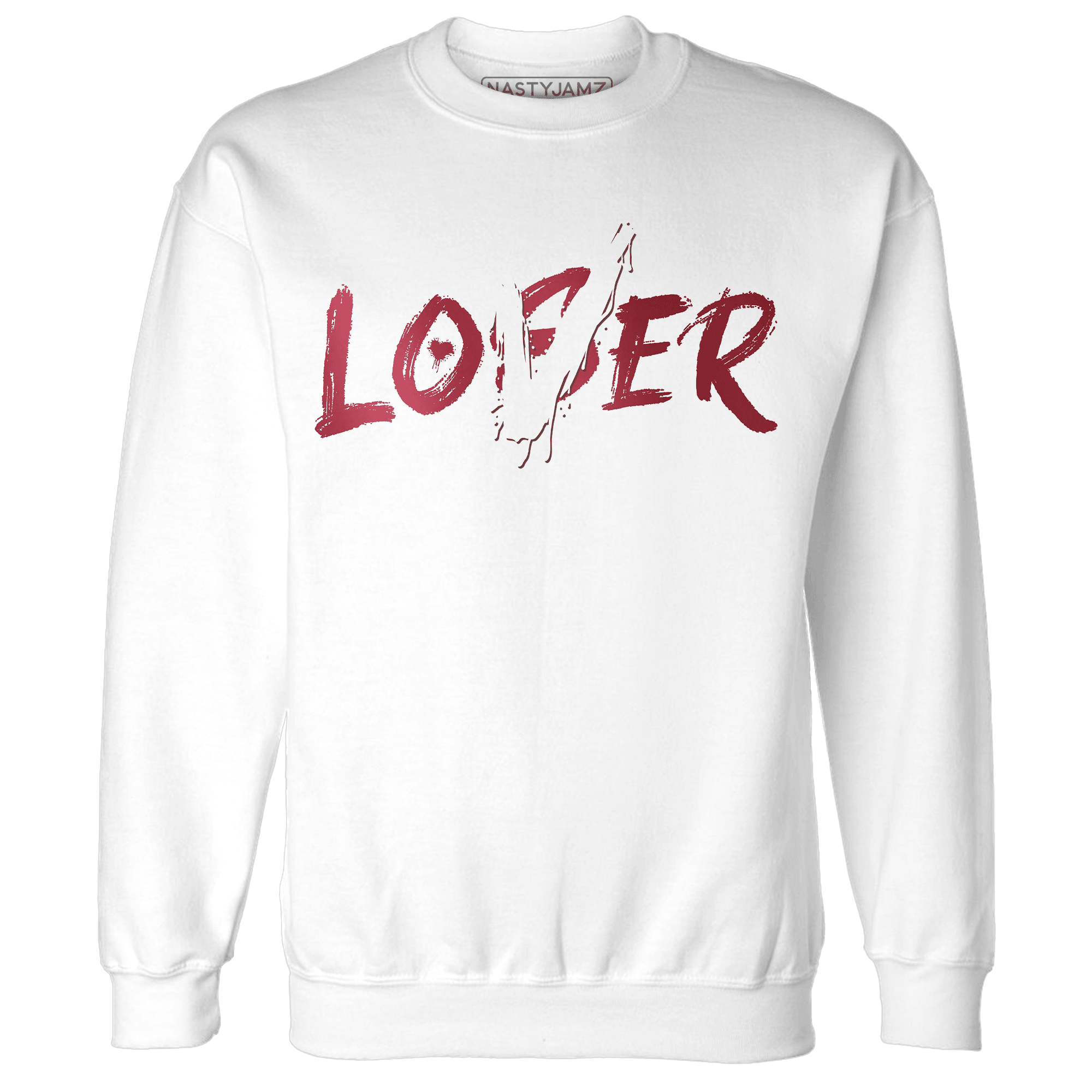 High 85 Metallic Burgundy 1s Sweatshirt Match Loser Lover - NastyJamz