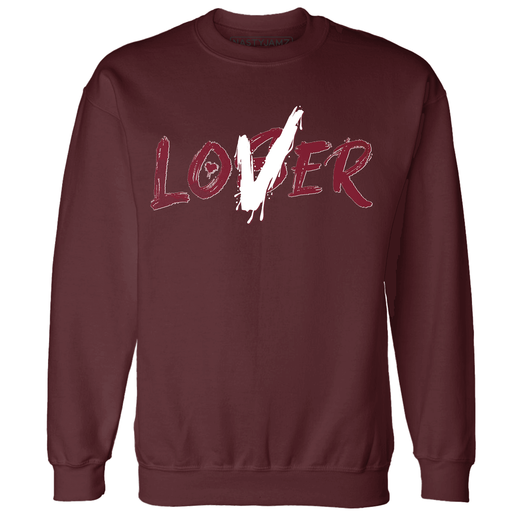 High White Team Red 1s Sweatshirt Match Loser Lover - NastyJamz