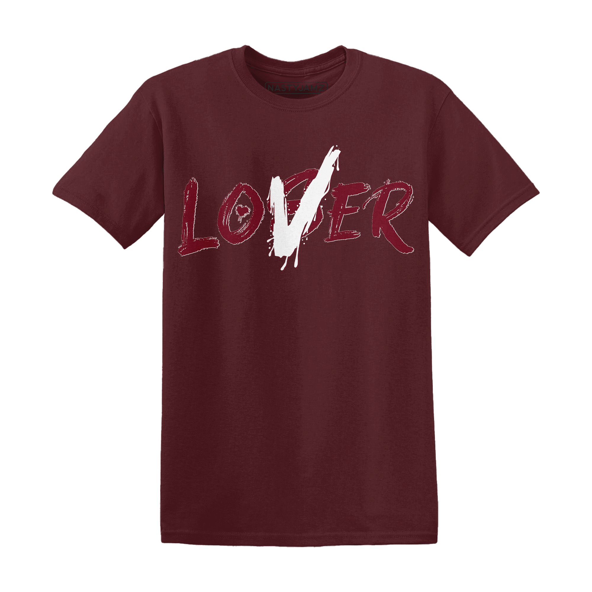High White Team Red 1s T Shirt Match Loser Lover - NastyJamz