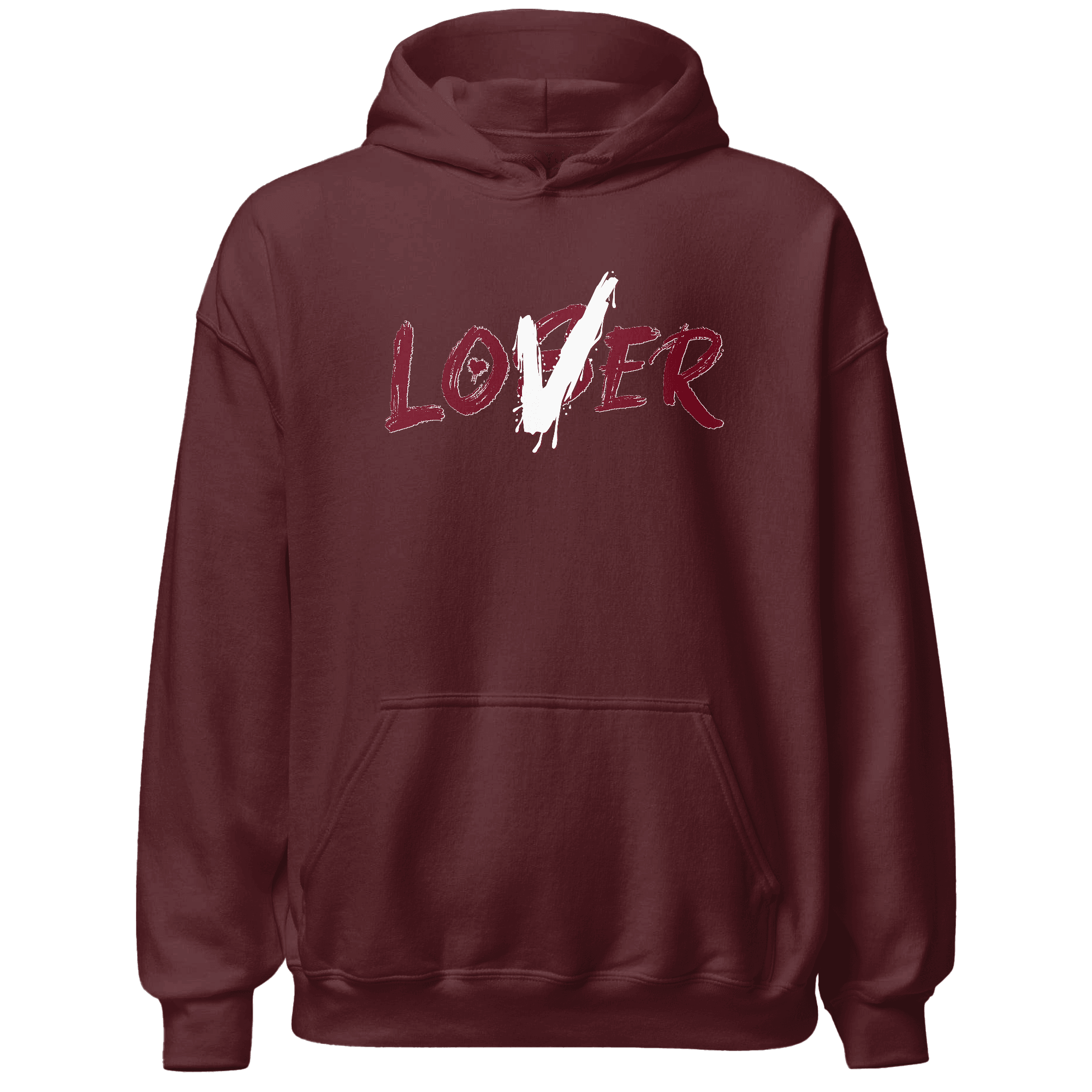 High White Team Red 1s Hoodie Match Loser Lover - NastyJamz