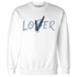 Mid Diffused Blue Grey 1s Sweatshirt Match Loser Lover - NastyJamz