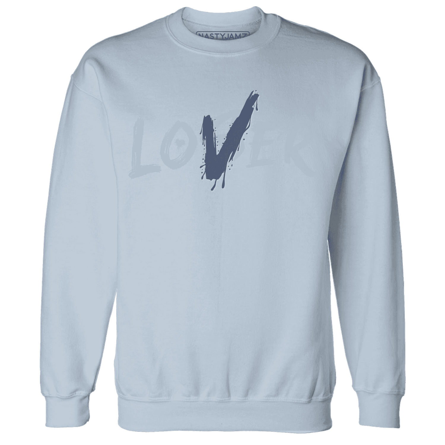 Mid Diffused Blue Grey 1s Sweatshirt Match Loser Lover - NastyJamz