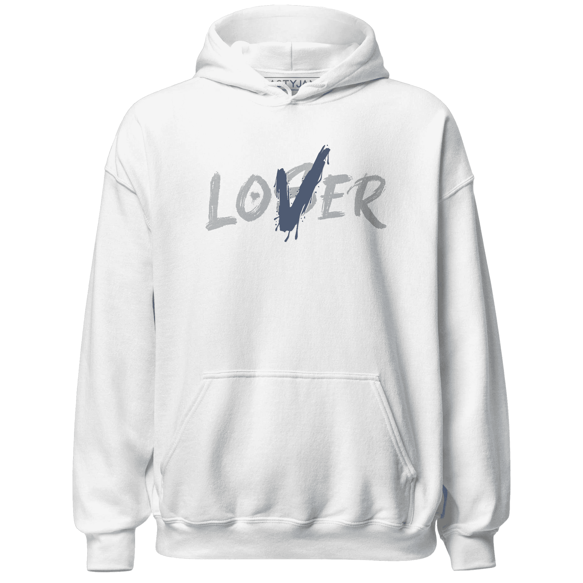 Mid Diffused Blue Grey 1s Hoodie Match Loser Lover - NastyJamz