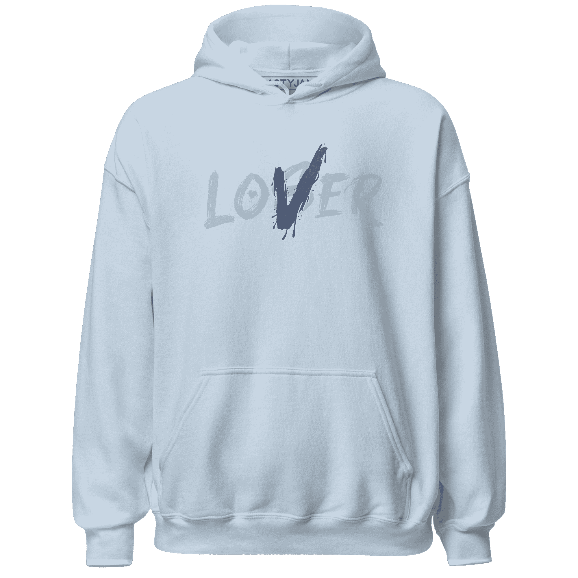 Mid Diffused Blue Grey 1s Hoodie Match Loser Lover - NastyJamz