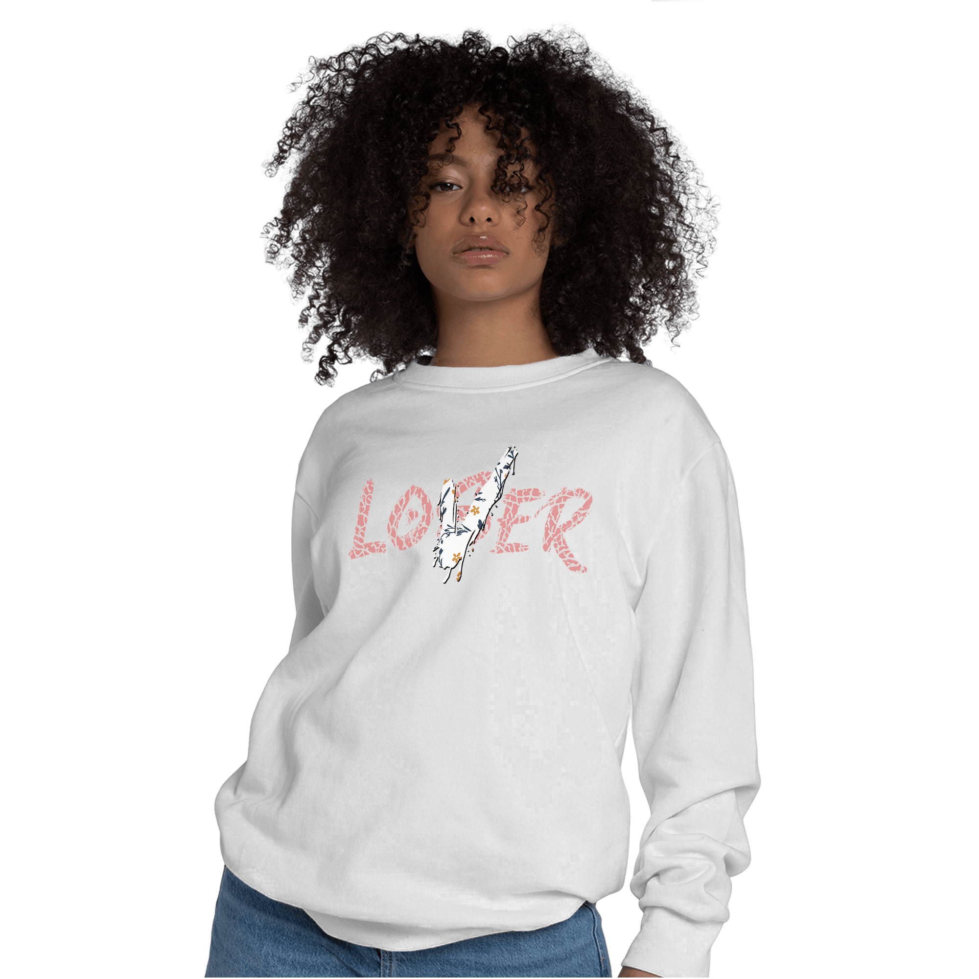 Red Stardust 3s Sweatshirt Match Loser Lover - NastyJamz