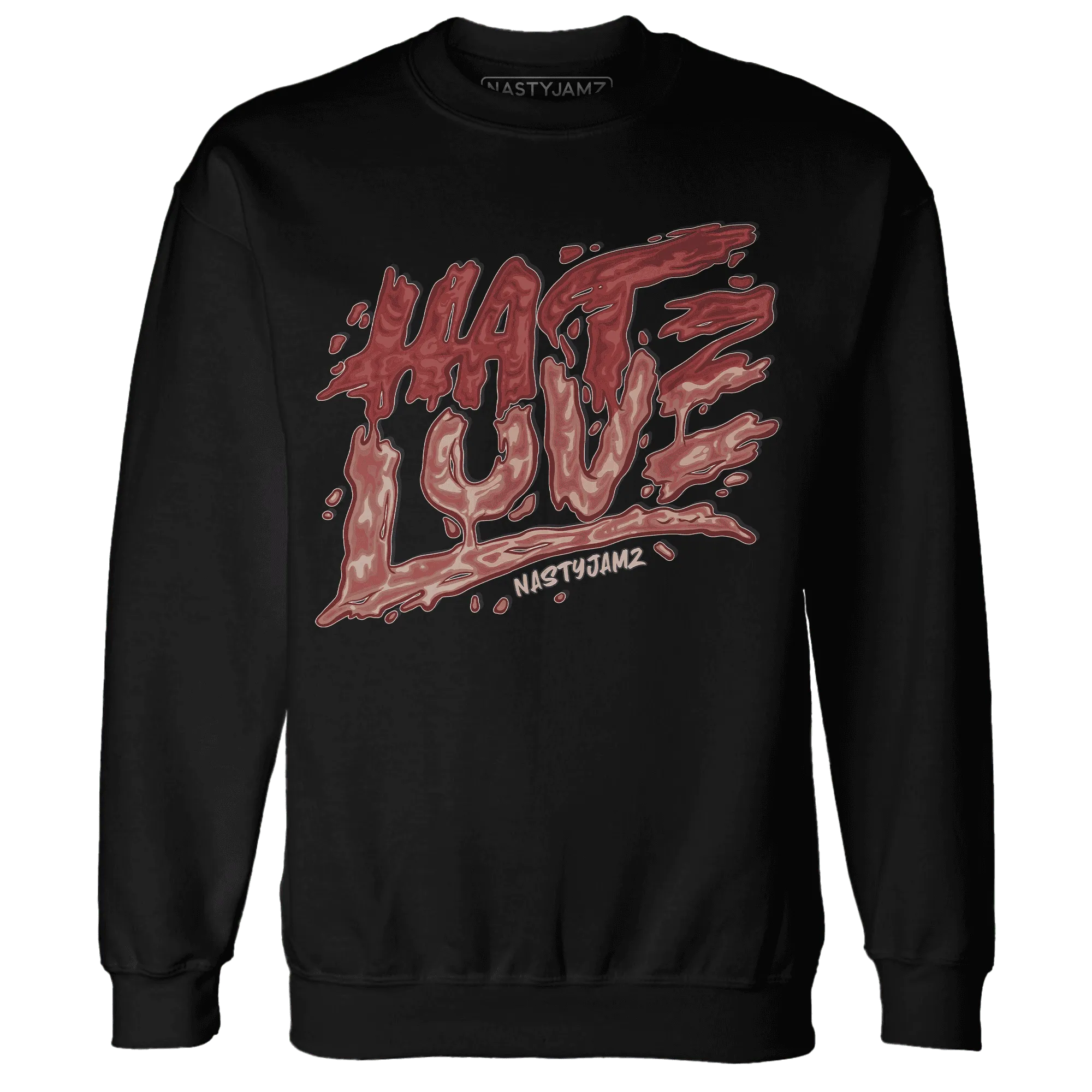 NastyJamz-Dune-Red-13s-Sweatshirt-Match-Love-Hate