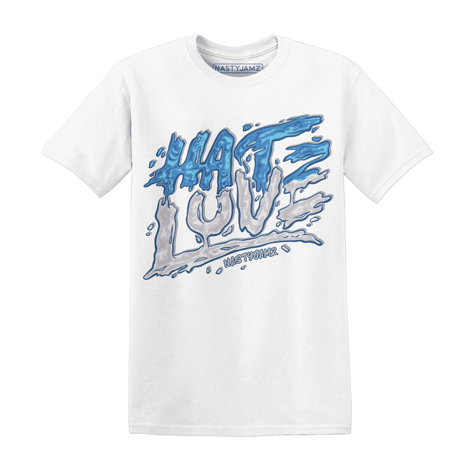 NastyJamz-Carolina-Blue-Univercitii-17s-T-Shirt-Match-Love-Hate