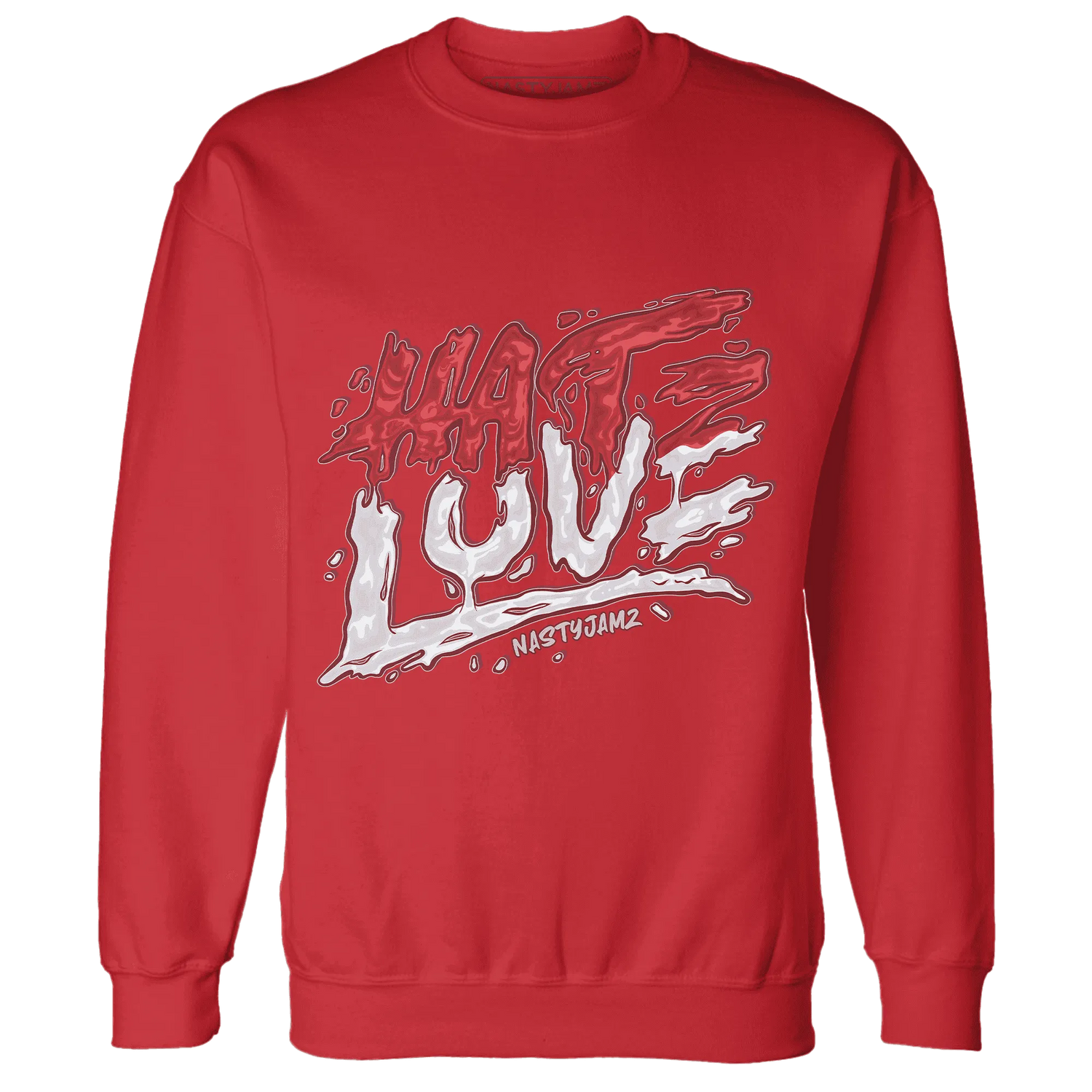 Black-Toe-Reimagined-Red-White-1s-Sweatshirt-Match-Love-Hate