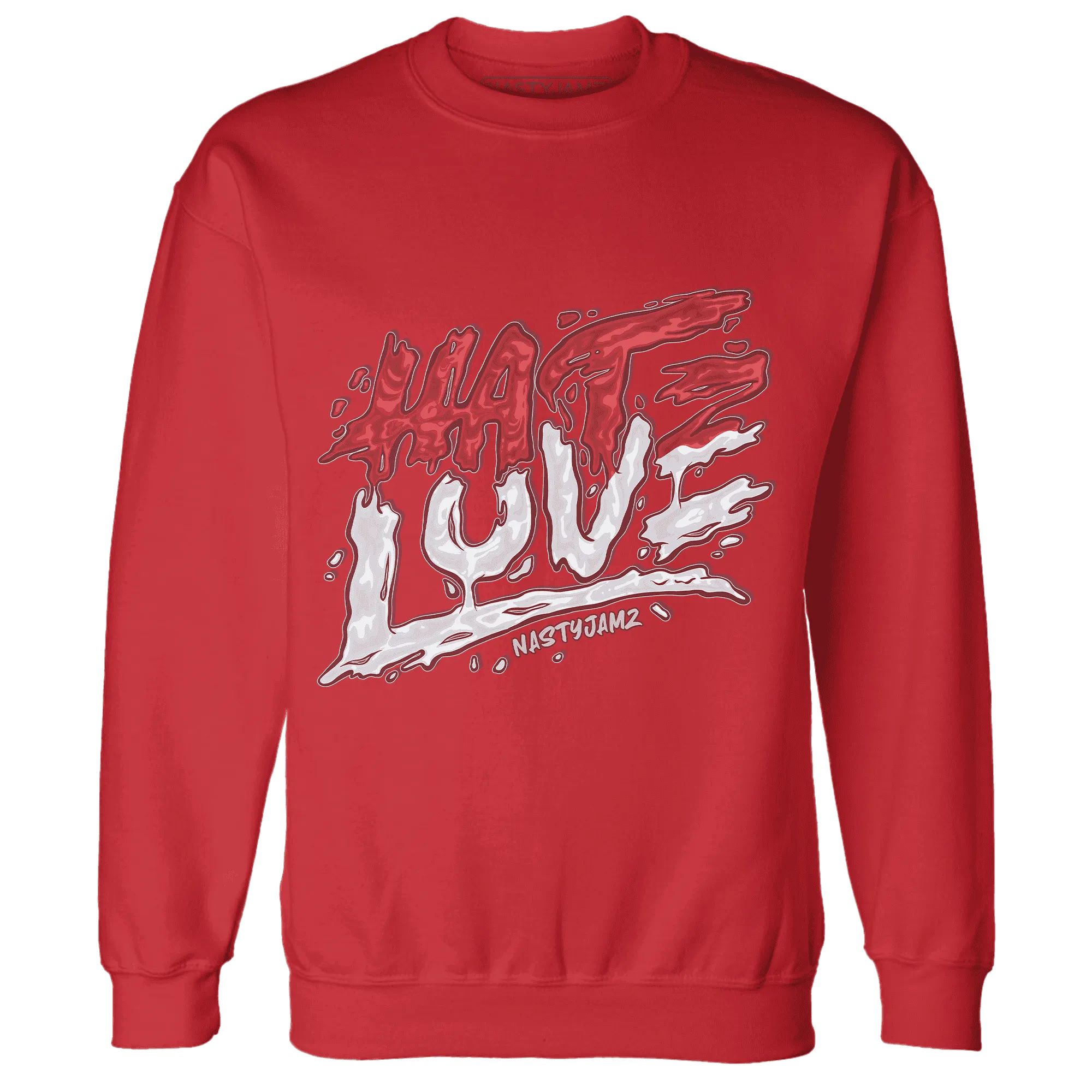 Black-Toe-Reimagined-Red-White-1s-Sweatshirt-Match-Love-Hate