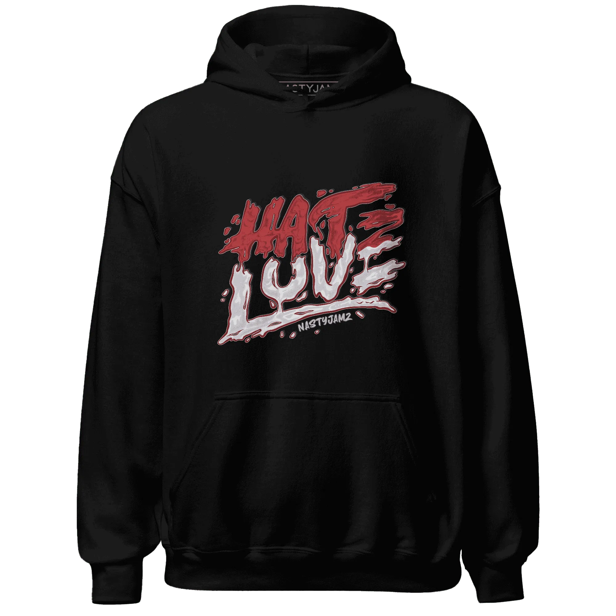 Black-Toe-Reimagined-Red-White-1s-Hoodie-Match-Love-Hate