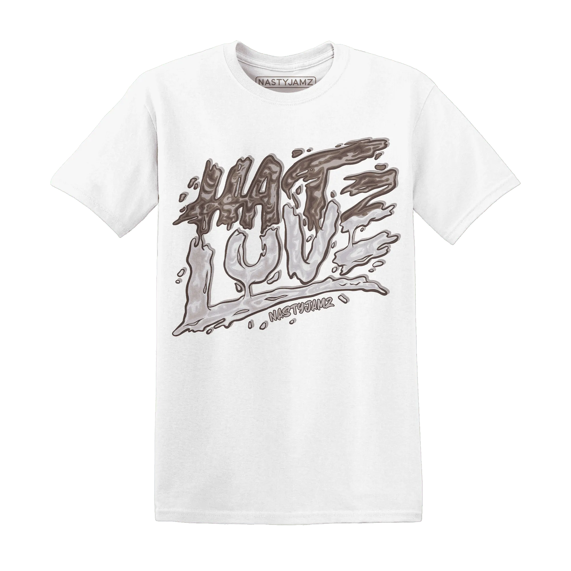 NastyJamz-Low-Mocha-1s-T-Shirt-Match-Love-Hate