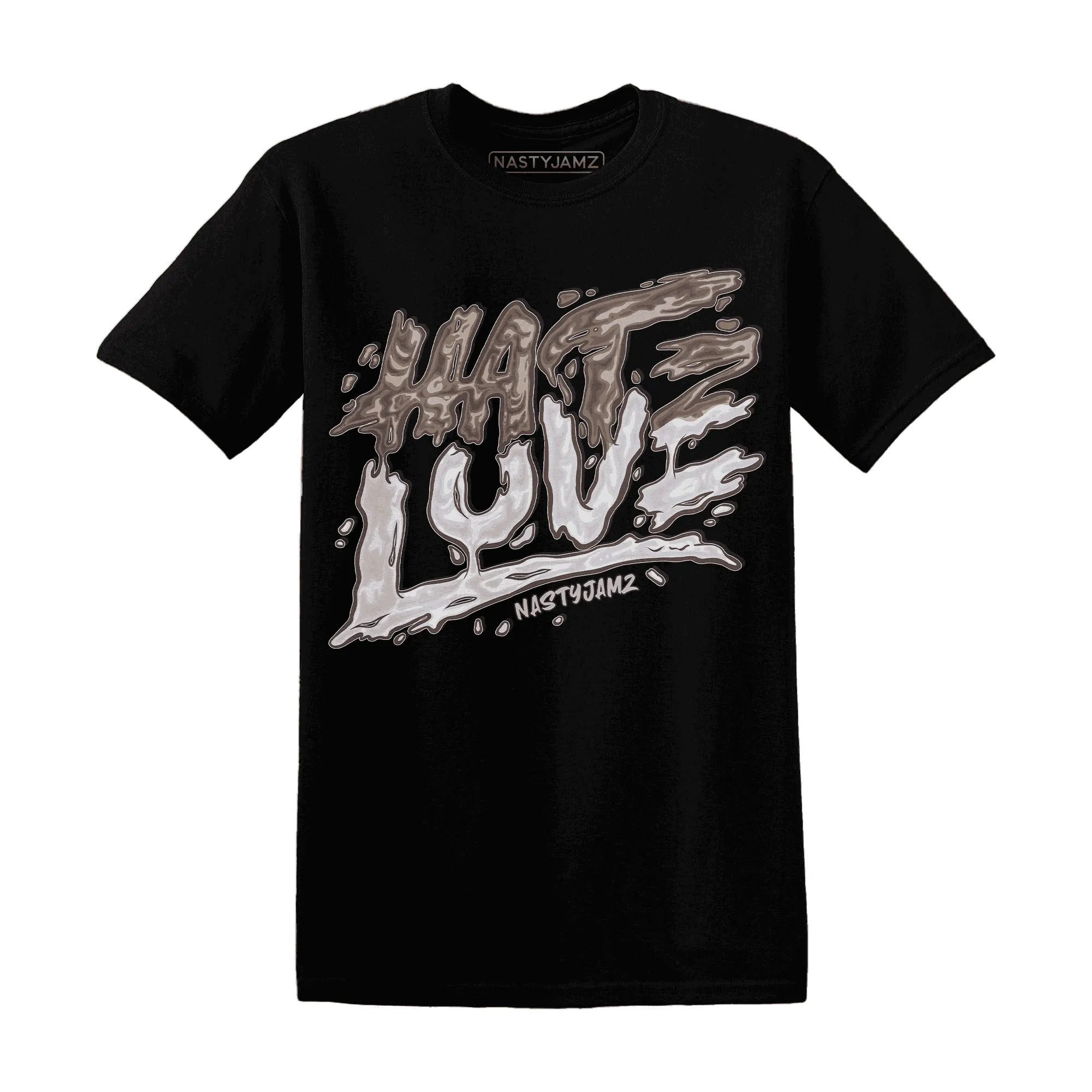 NastyJamz-Low-Mocha-1s-T-Shirt-Match-Love-Hate