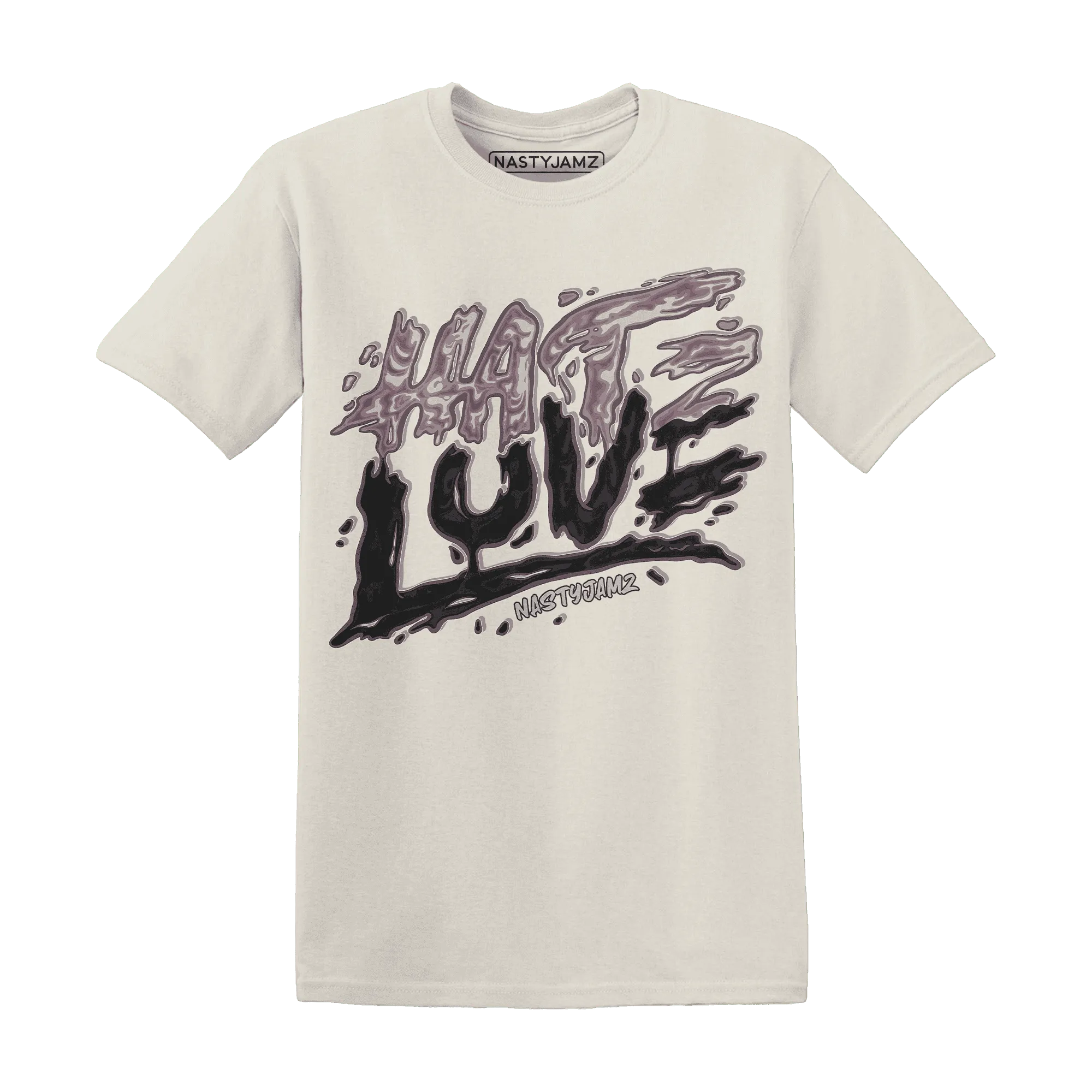 NastyJamz-Black-Violet-Ore-3s-T-Shirt-Match-Love-Hate