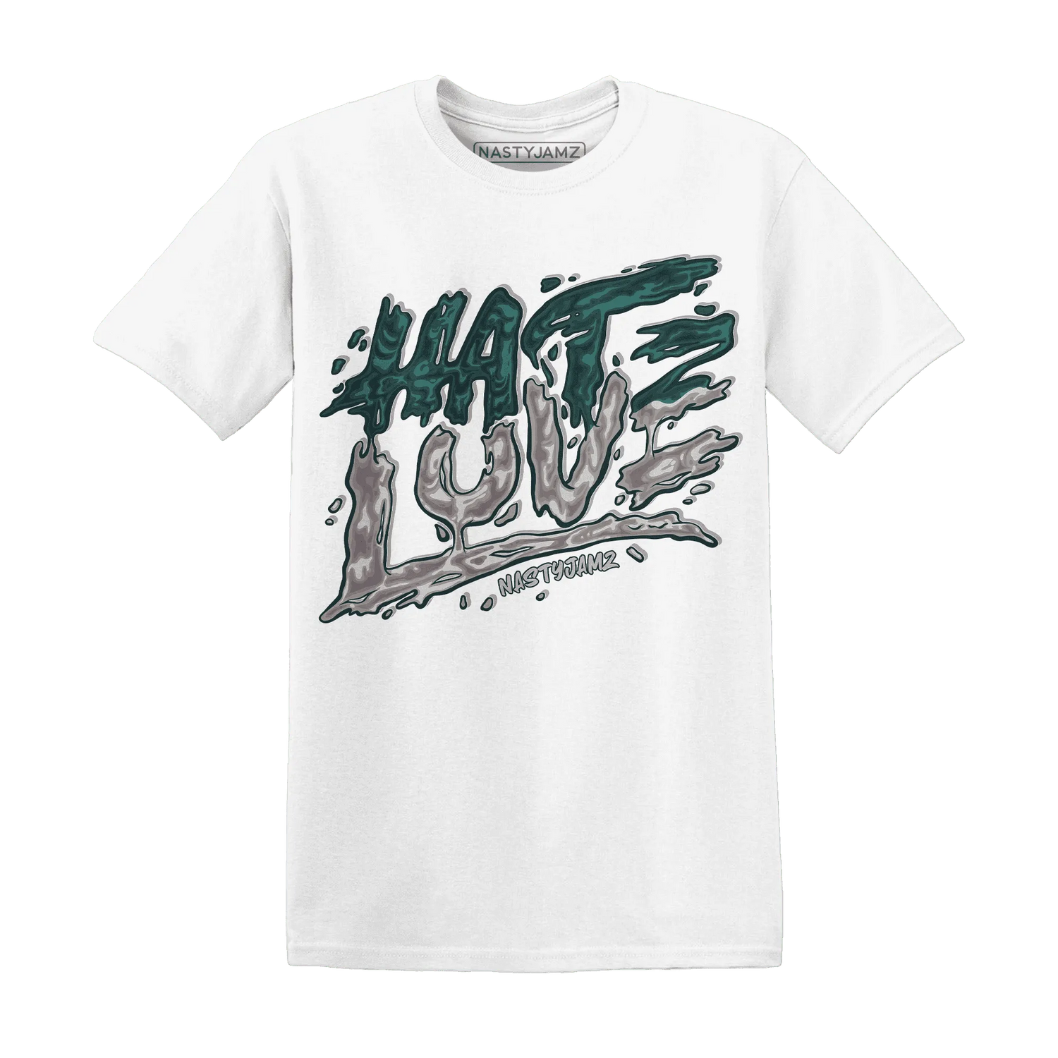 NastyJamz-Oxidized-Green-4s-T-Shirt-Match-Love-Hate