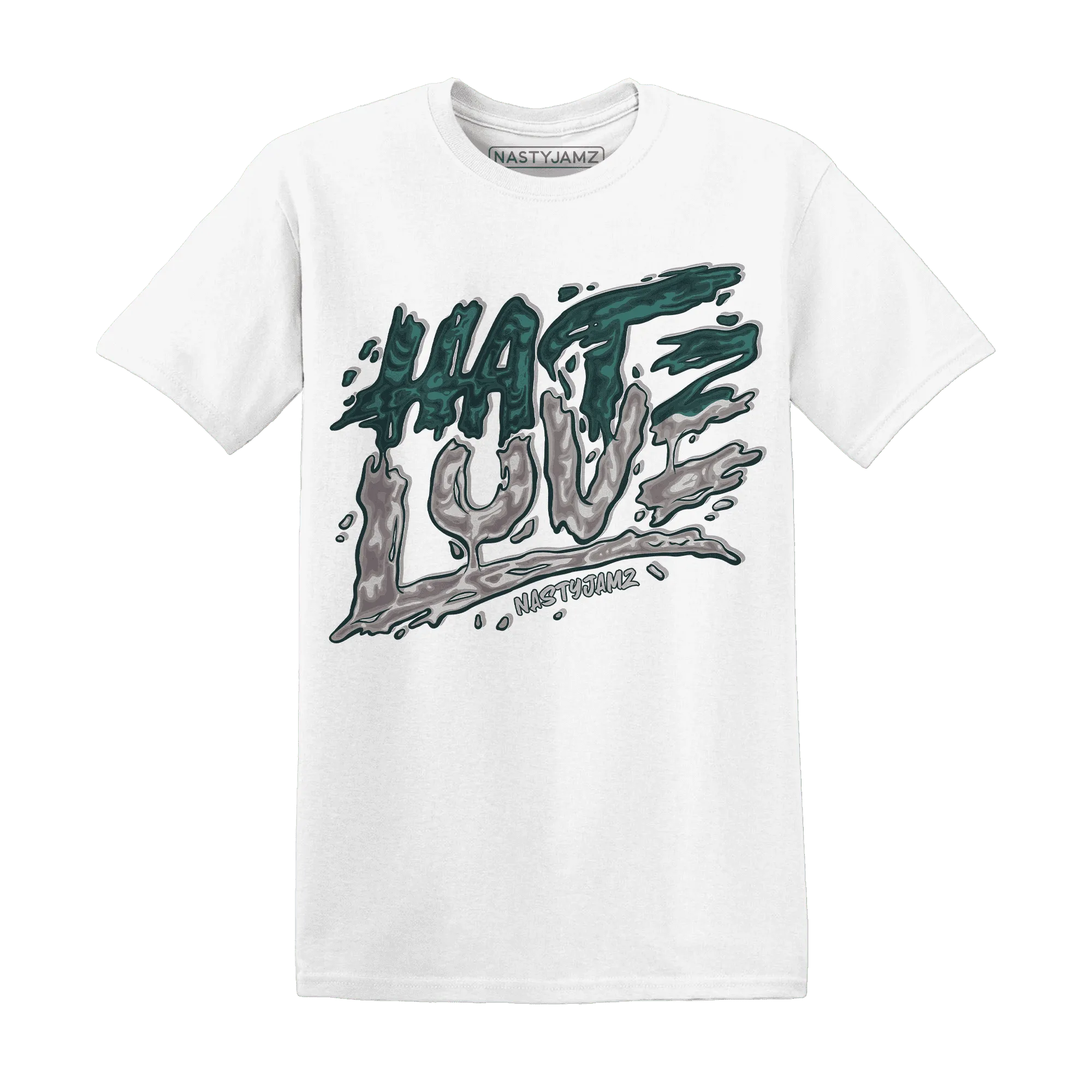 NastyJamz-Oxidized-Green-4s-T-Shirt-Match-Love-Hate
