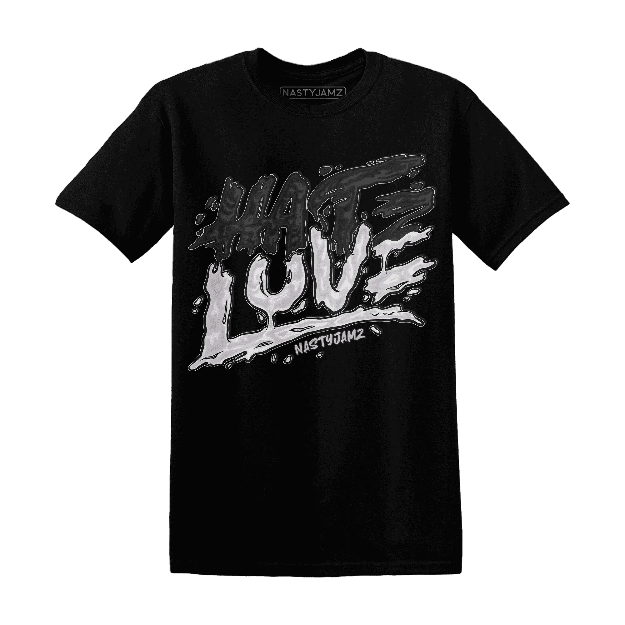 NastyJamz-White-Thunder-4s-T-Shirt-Match-Love-Hate