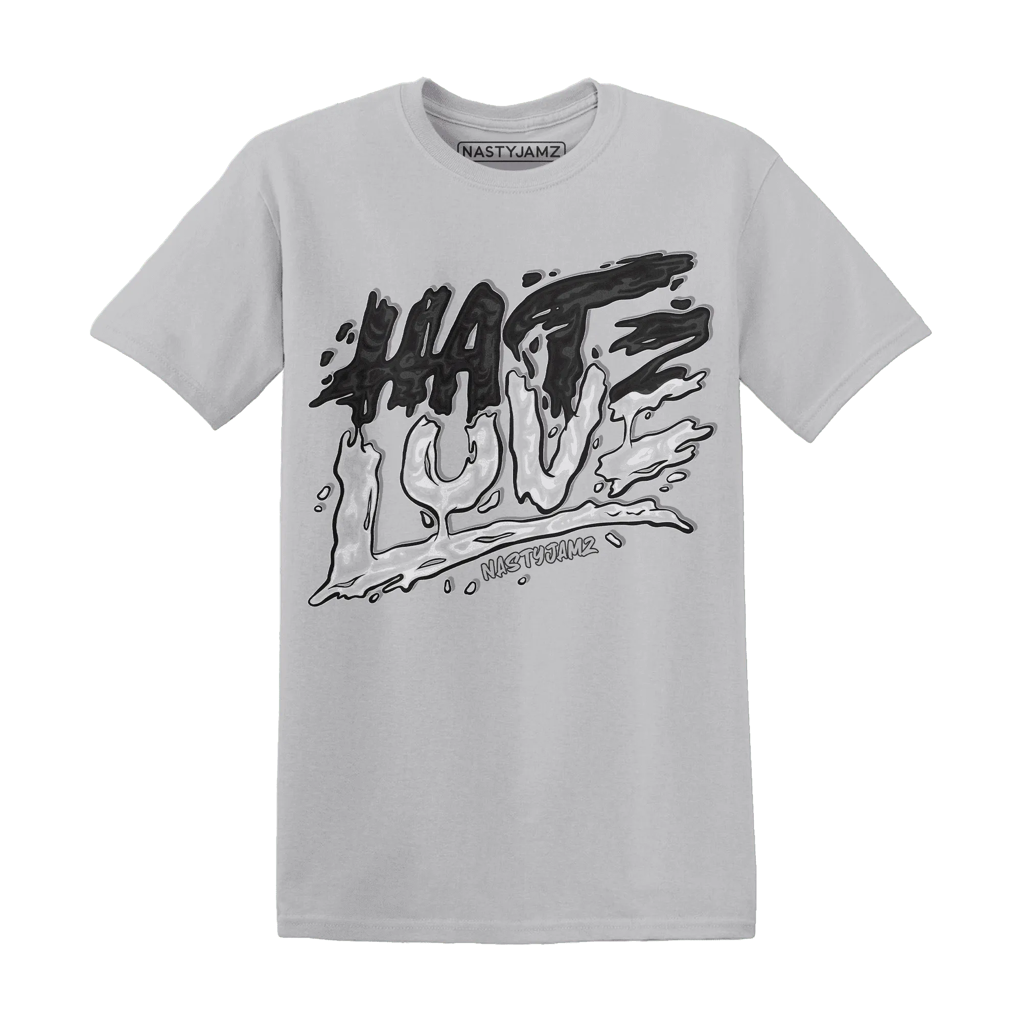 NastyJamz-White-Thunder-4s-T-Shirt-Match-Love-Hate